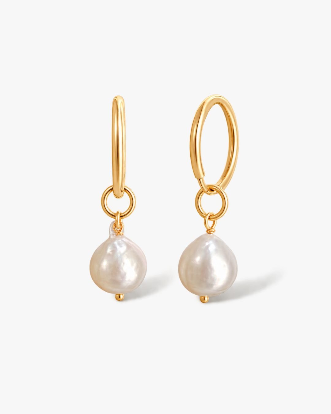Akoya Pearl Hoop Earrings - Midori Jewelry Co.