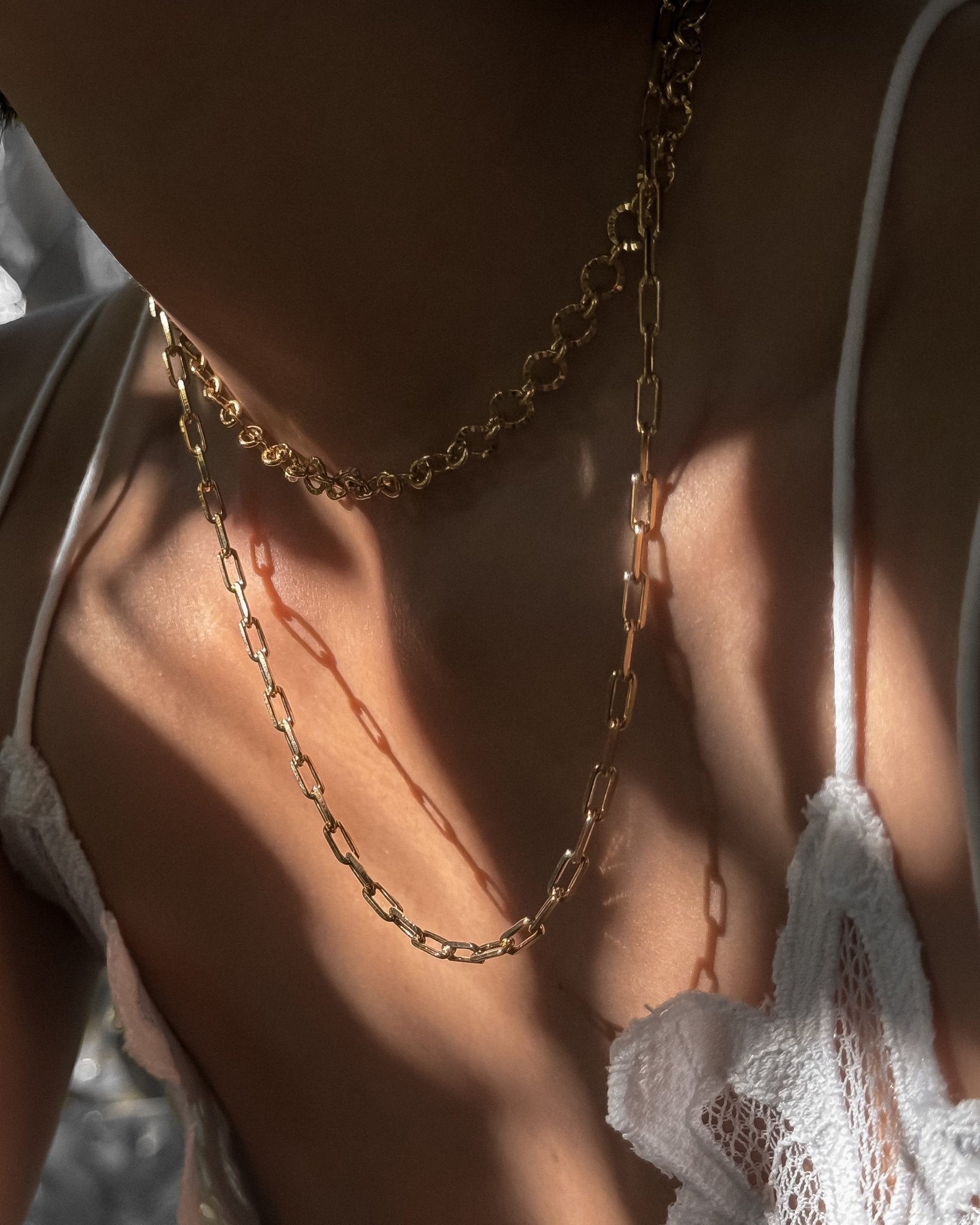 Aubrey Paperclip Chain Necklace - Midori Jewelry Co.