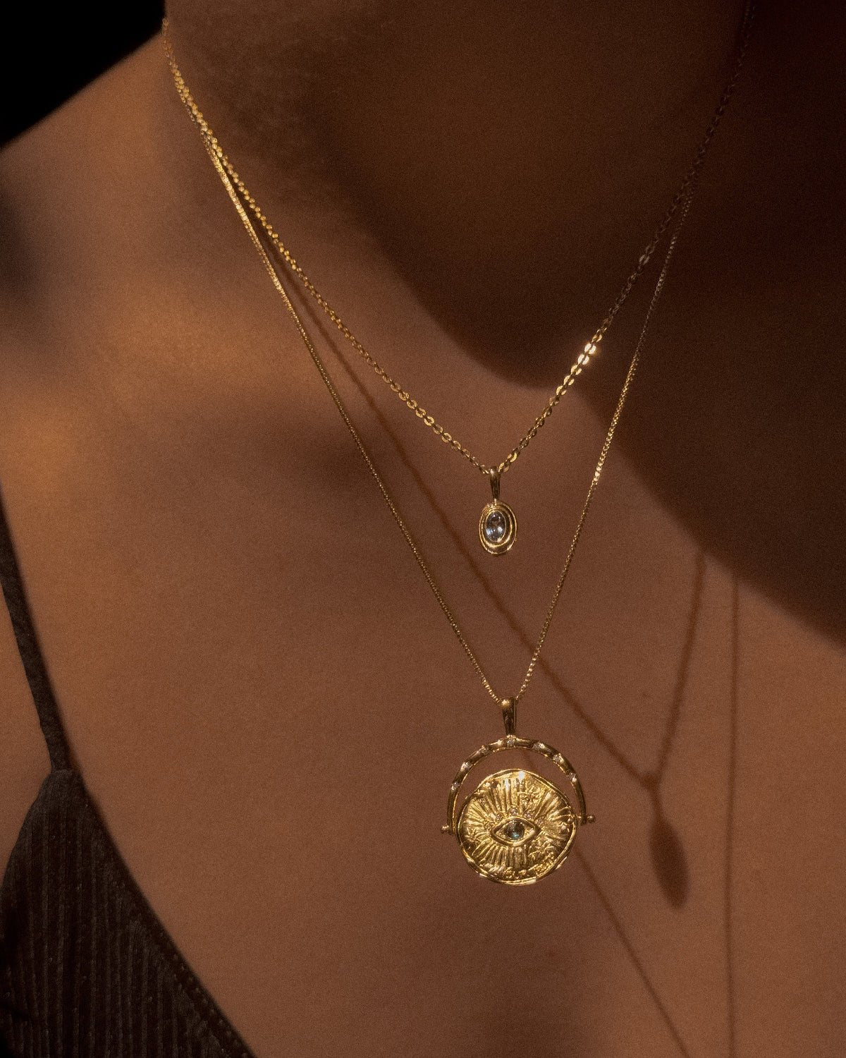 Birthstone Ripple Necklace - Midori Jewelry Co.