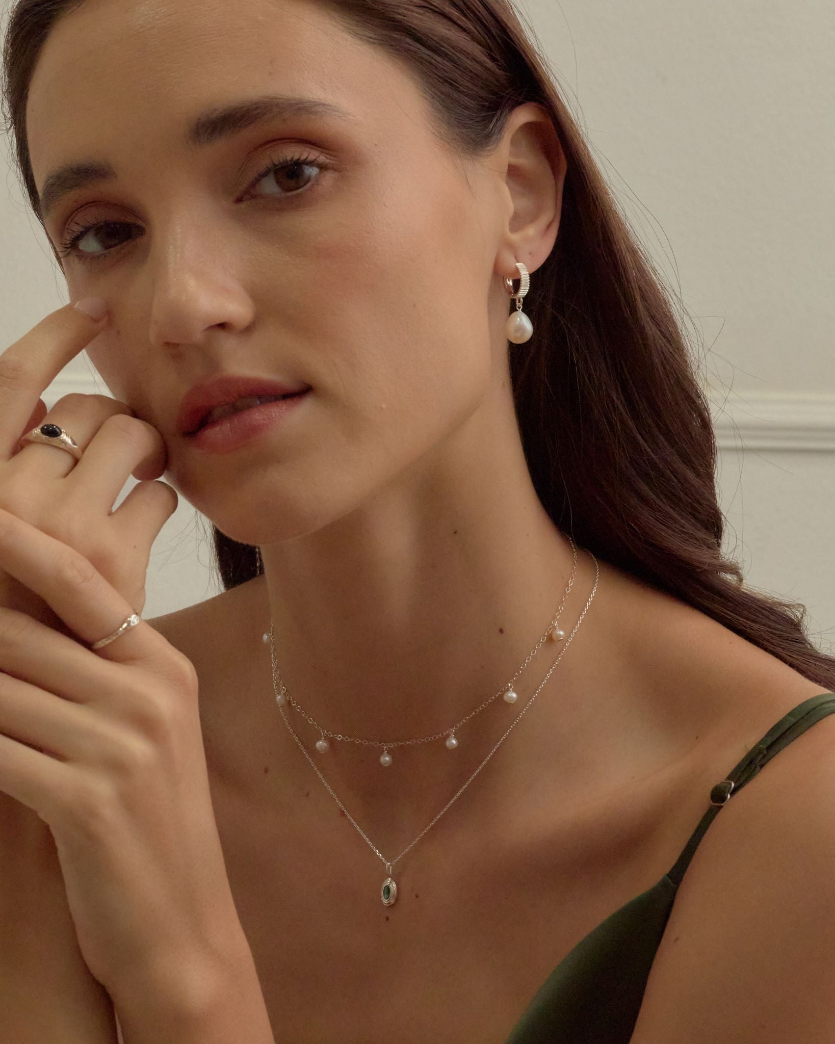 Birthstone Ripple Necklace - Midori Jewelry Co.