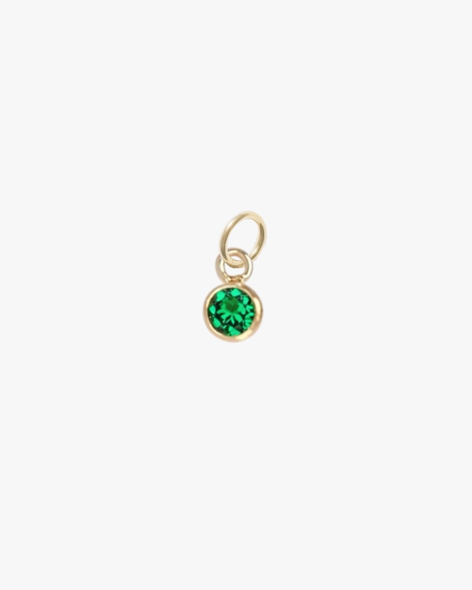 Birthstone Round Charm - Midori Jewelry Co.
