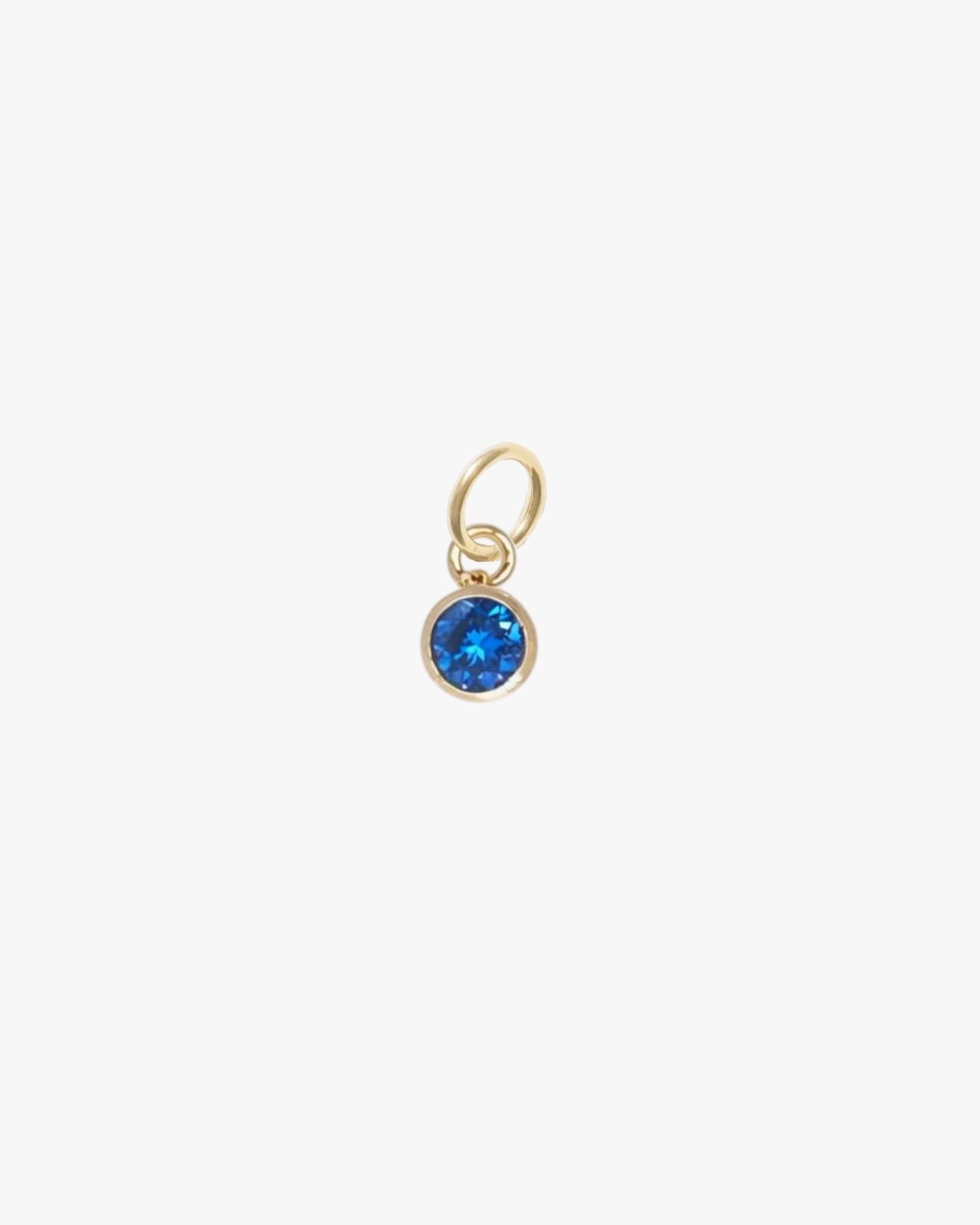 Birthstone Round Charm - Midori Jewelry Co.