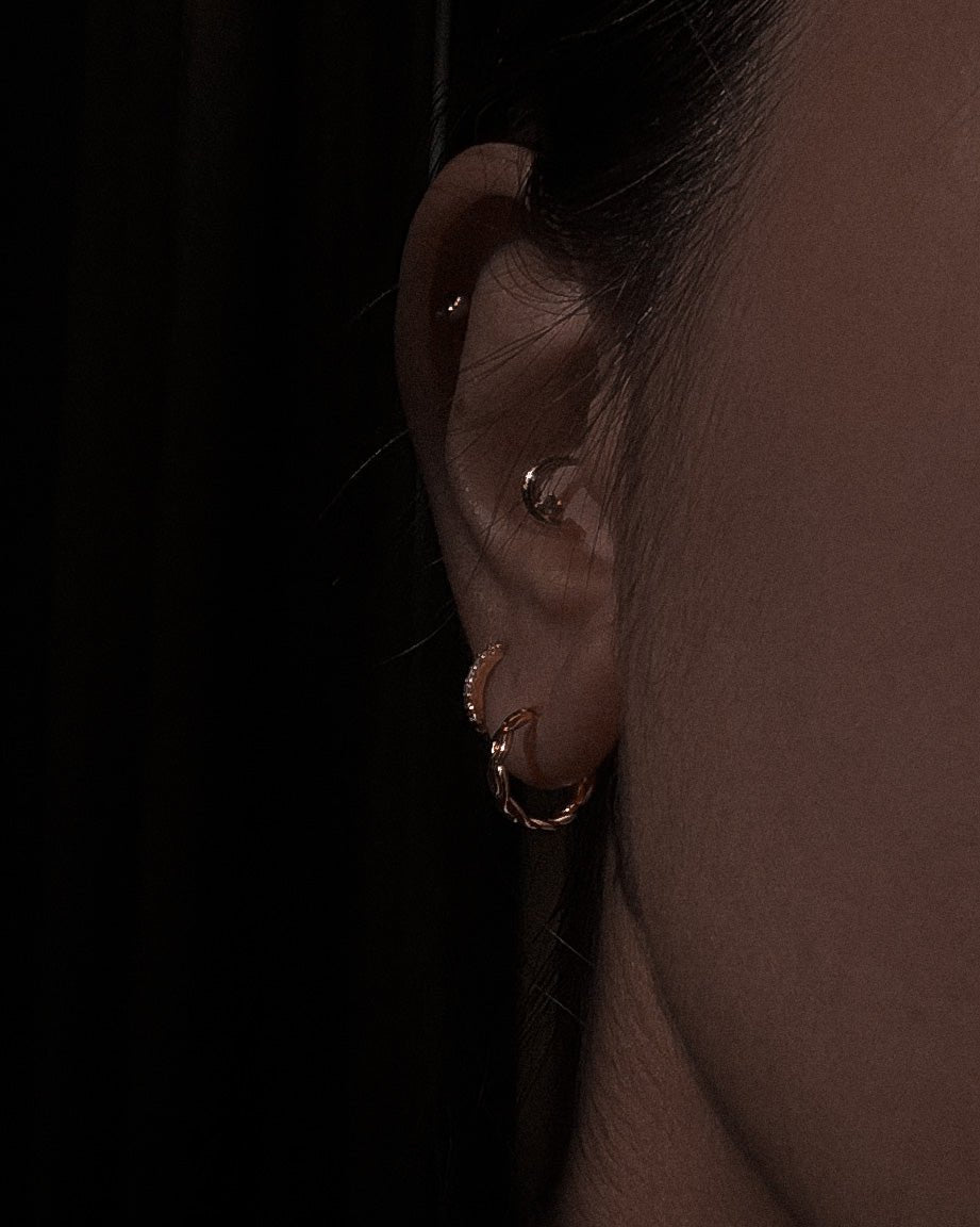 Braided Rope Hoops - Midori Jewelry Co.