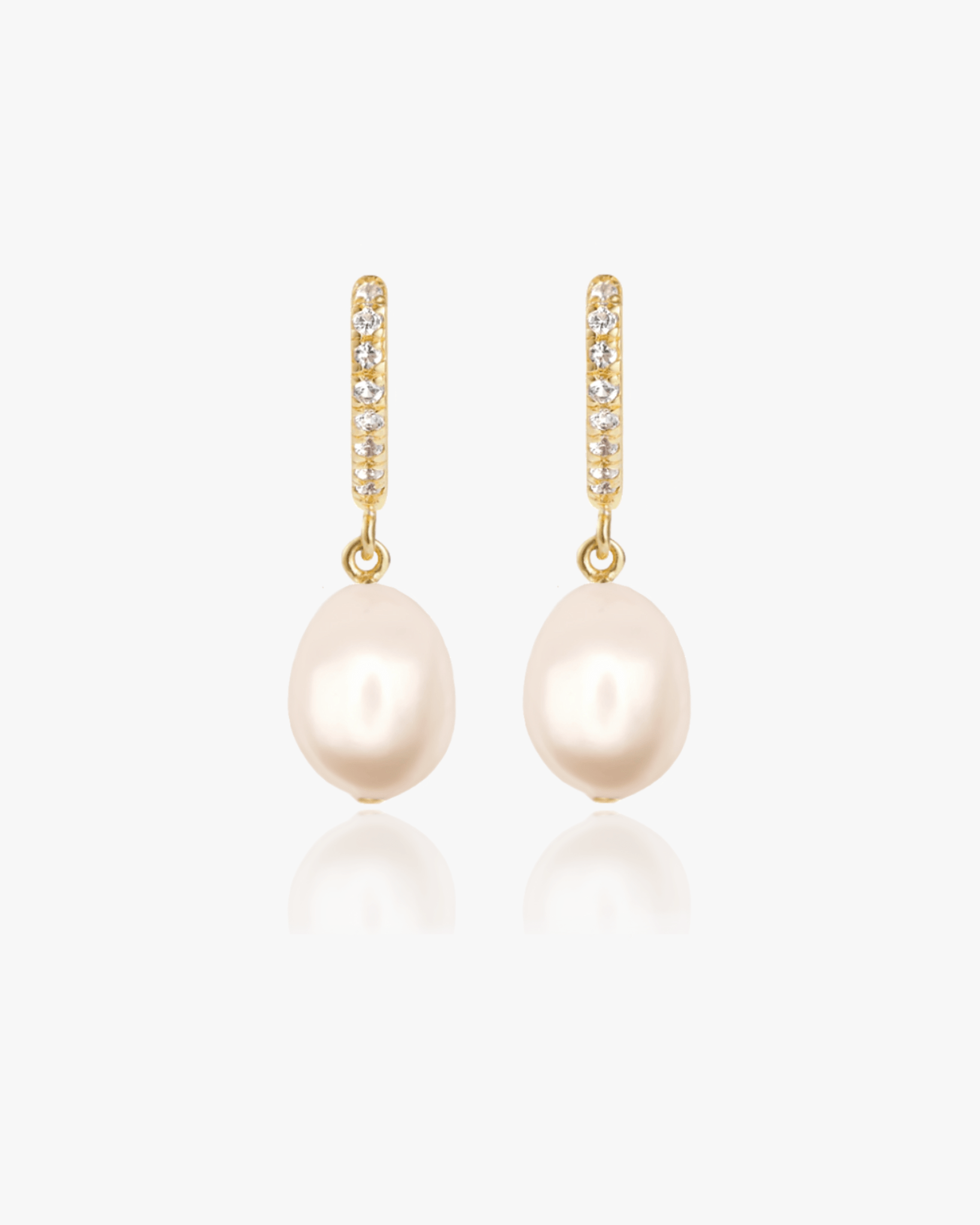 Charlotte Pearl Hoops - Midori Jewelry Co.