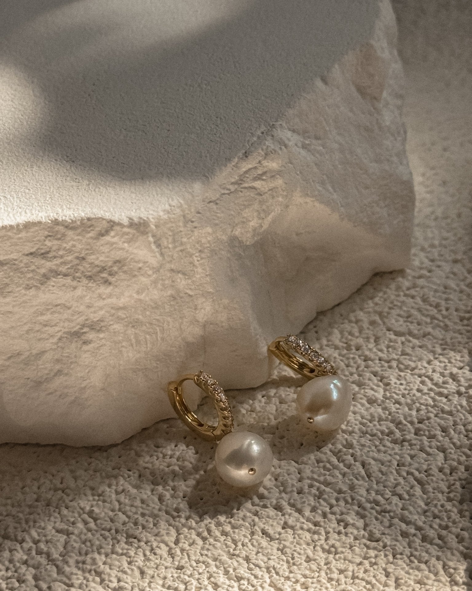 Charlotte Pearl Hoops - Midori Jewelry Co.