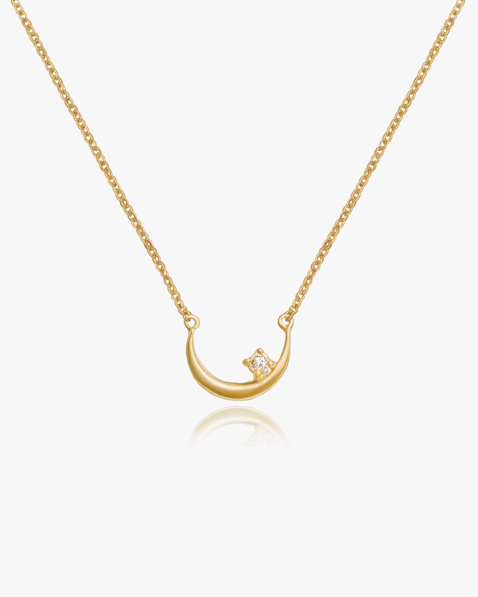 Crescent Moon Choker in Vermeil - Midori Jewelry Co.