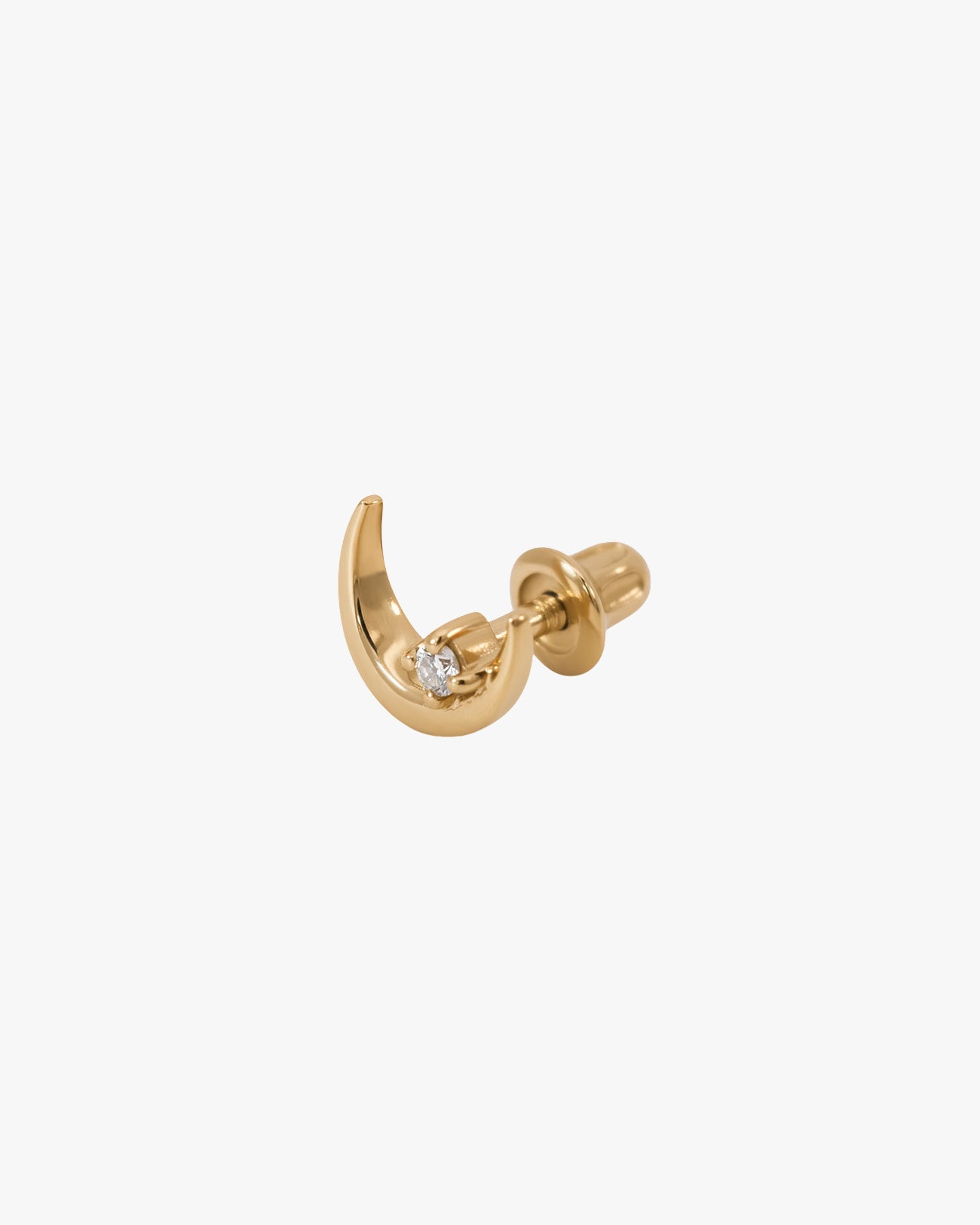 Crescent Moon Stud - Midori Jewelry Co.