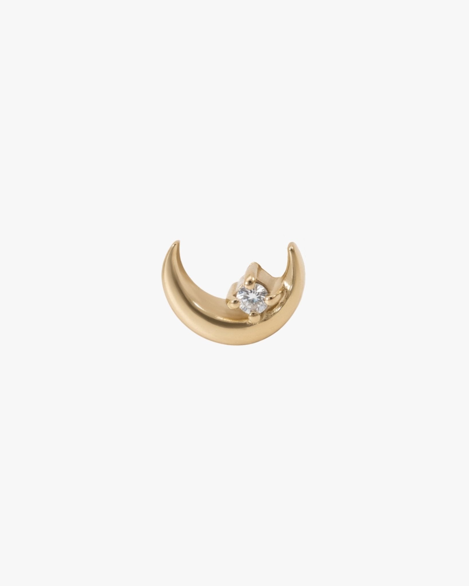 Crescent Moon Stud - Midori Jewelry Co.