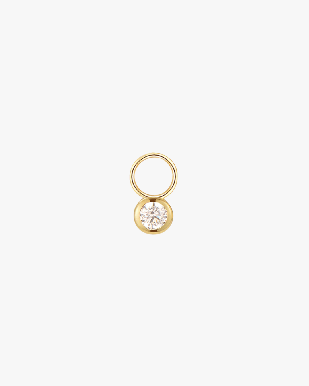 Diamond Huggie Charm - Midori Jewelry Co.