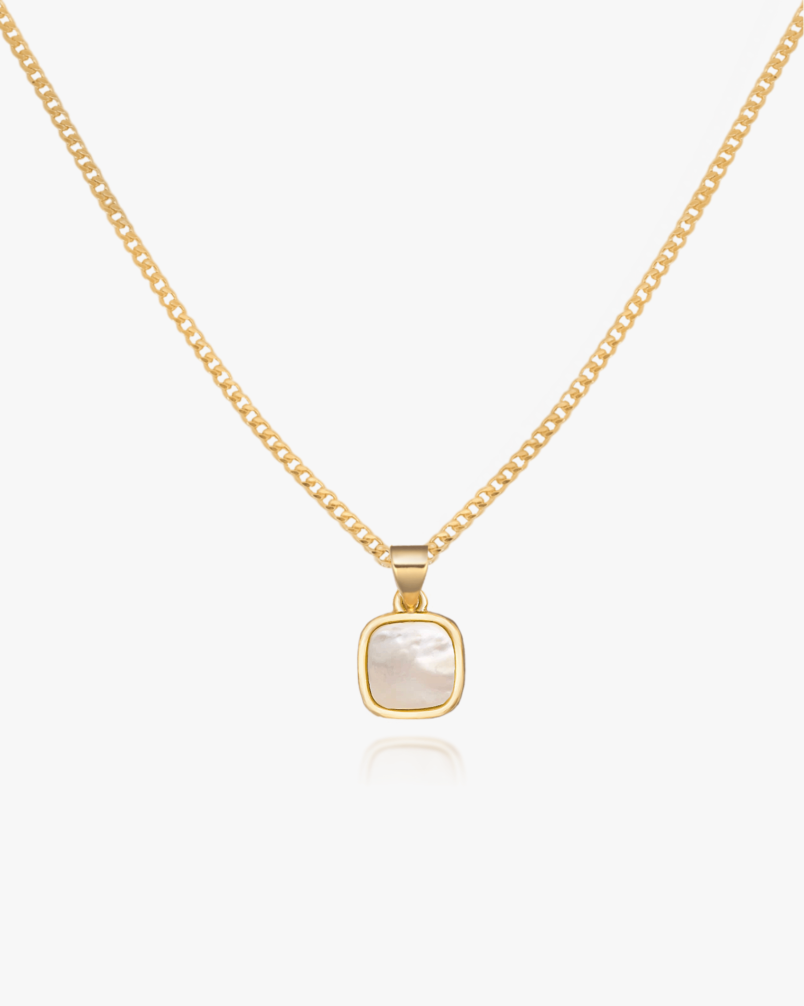 Emma Mother of Pearl Pendant Necklace - Midori Jewelry Co.