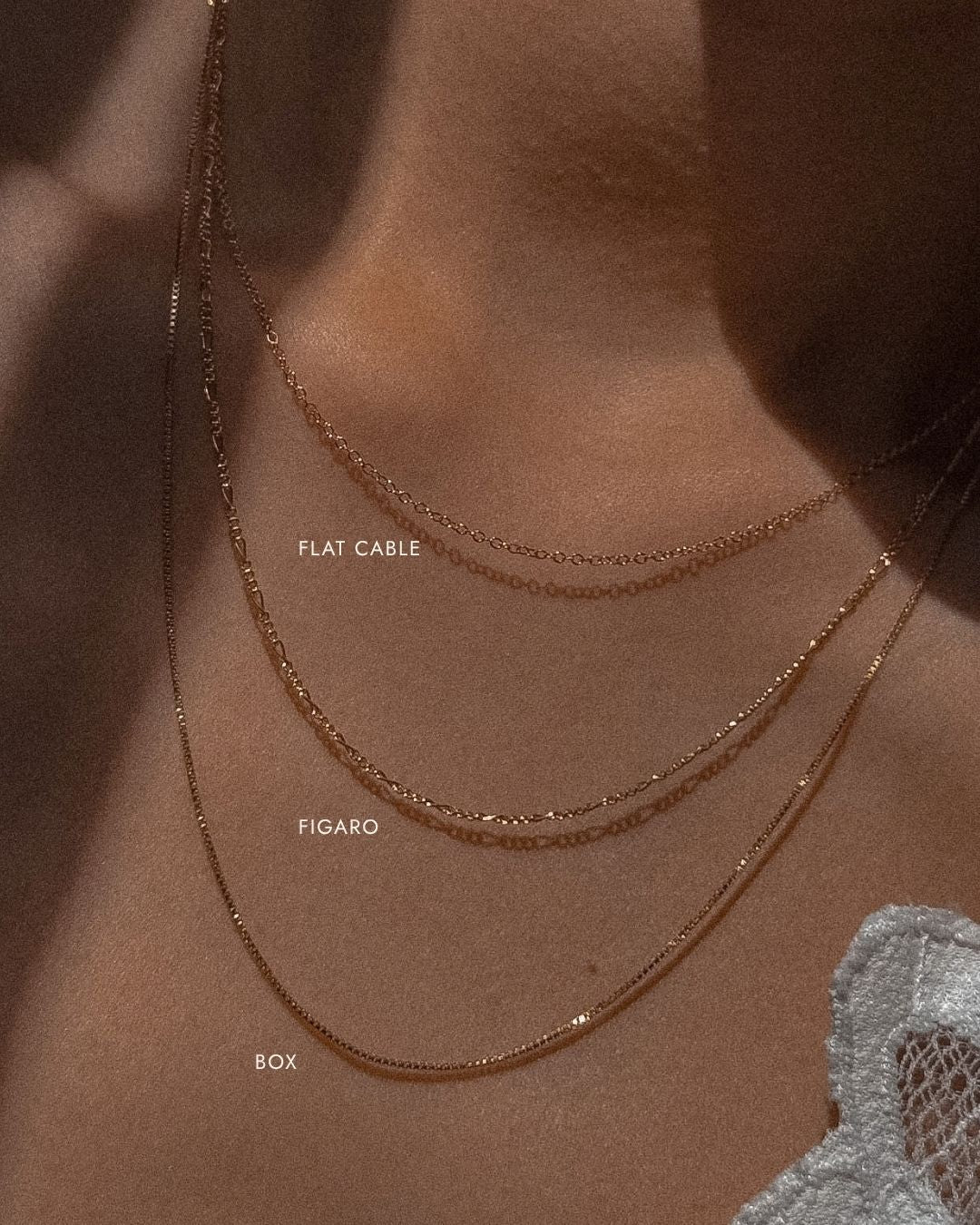 Flat Cable Chain Necklace - Midori Jewelry Co.