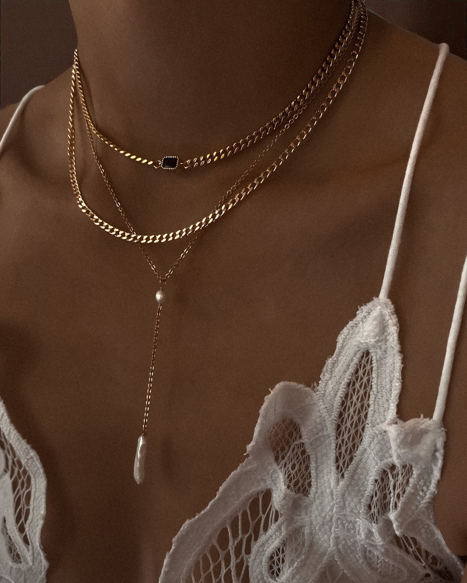 Harlow Onyx Choker - Midori Jewelry Co.