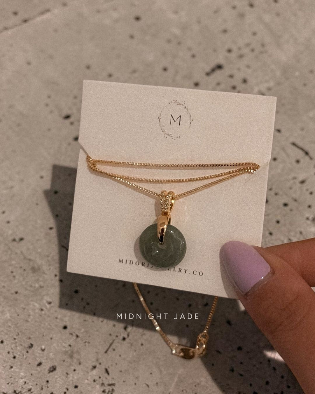 Harmony Jade Pendant Necklace - Midori Jewelry Co.