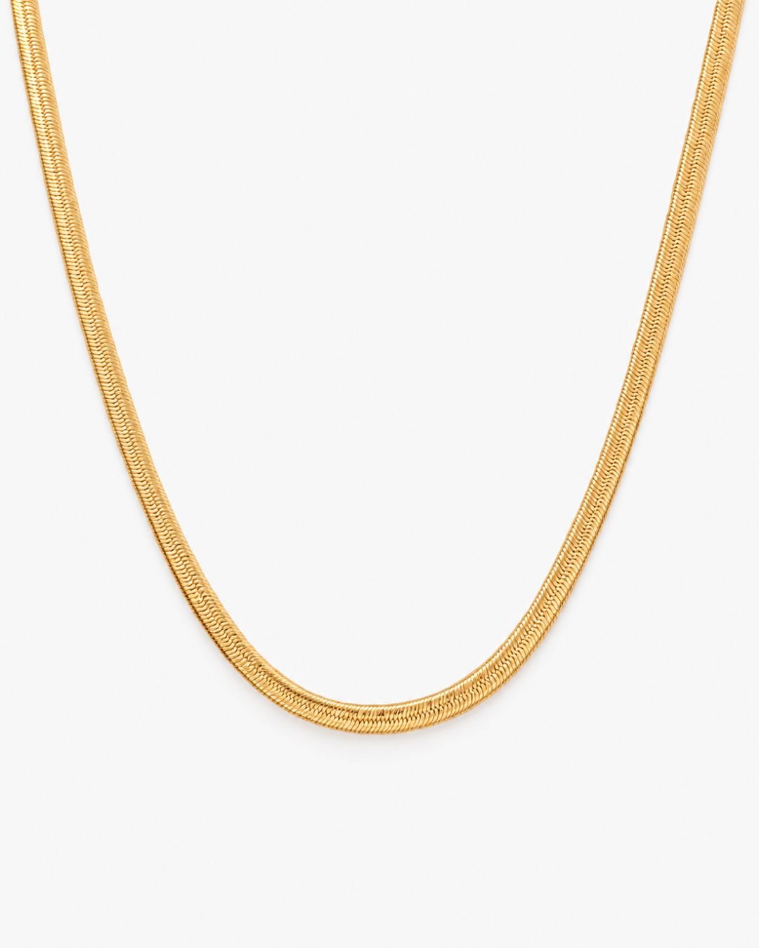 Hera Herringbone Chain Necklace - Midori Jewelry Co.