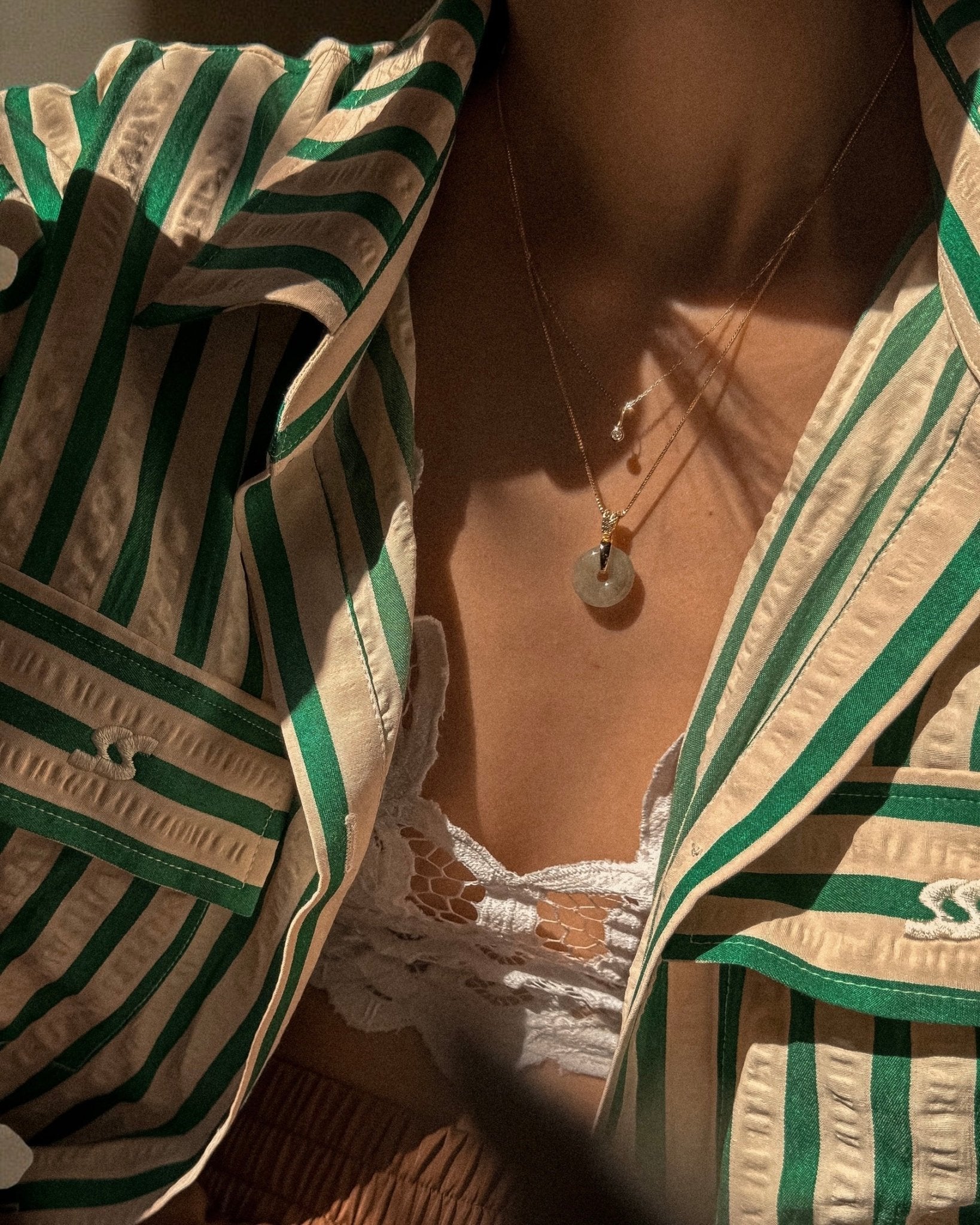 Jade Pendant Necklace - Midori Jewelry Co.