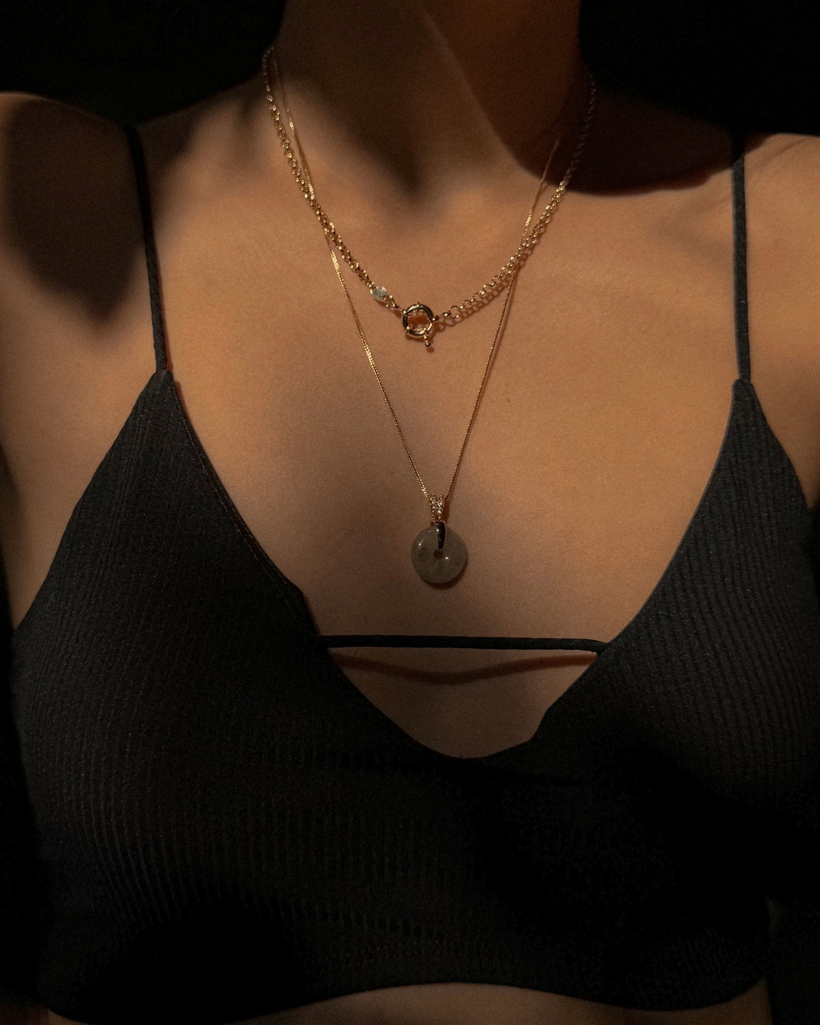 Jade Pendant Necklace - Midori Jewelry Co.