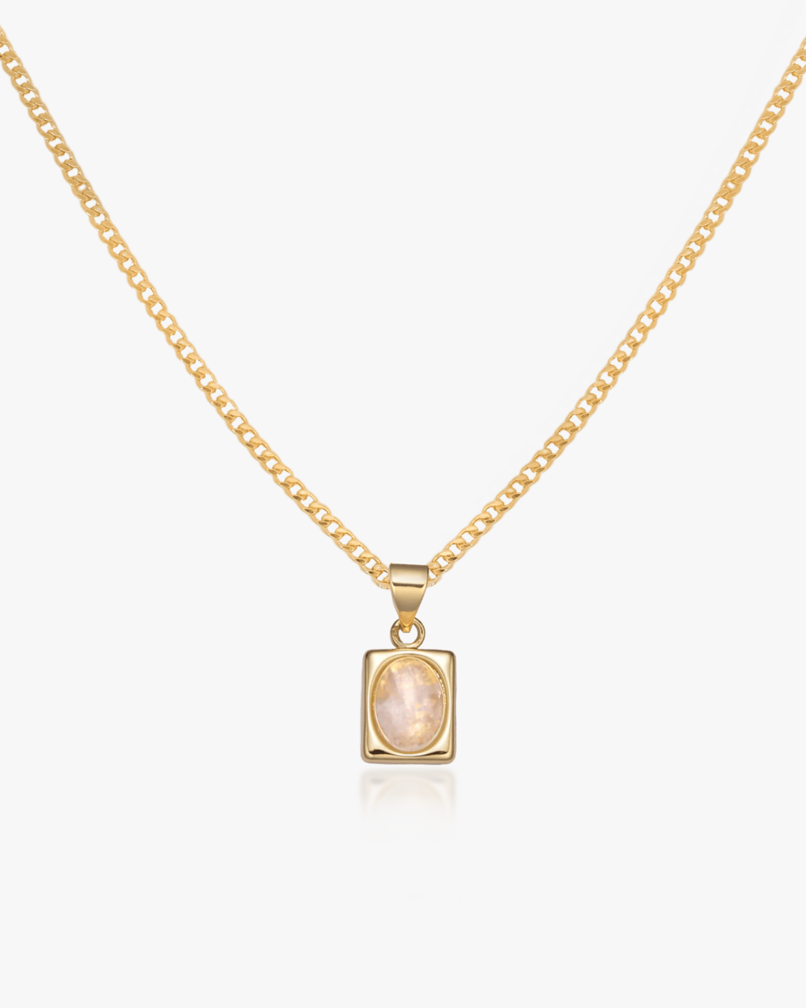 Juno Moonstone Necklace - Midori Jewelry Co.