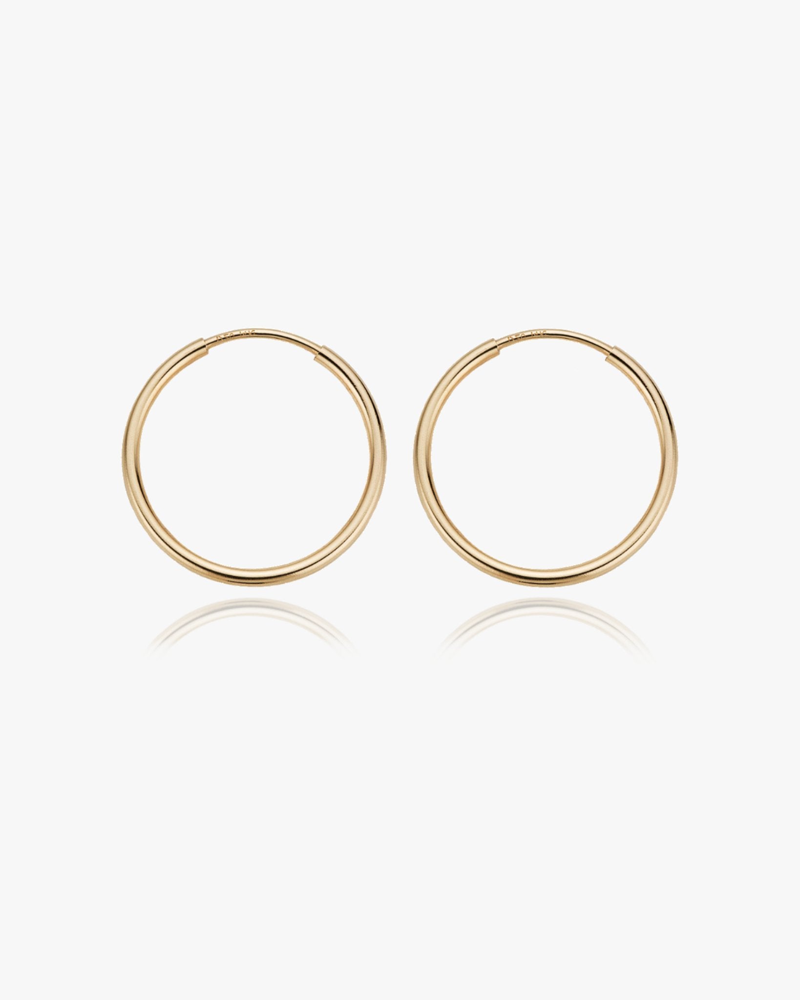 Large Thin Infinite Hoops - Midori Jewelry Co.