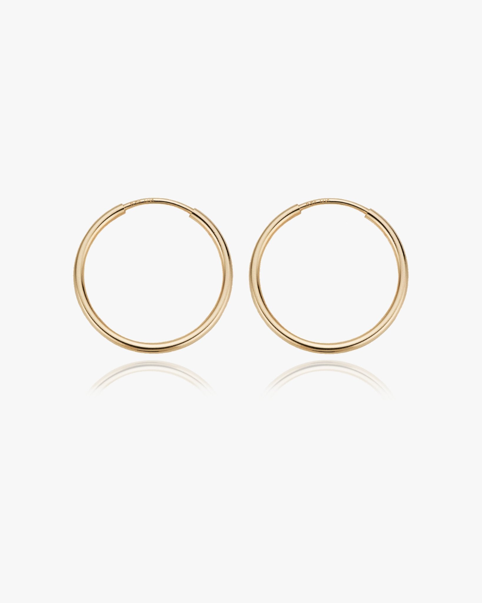 Large Thin Infinite Hoops - Midori Jewelry Co.