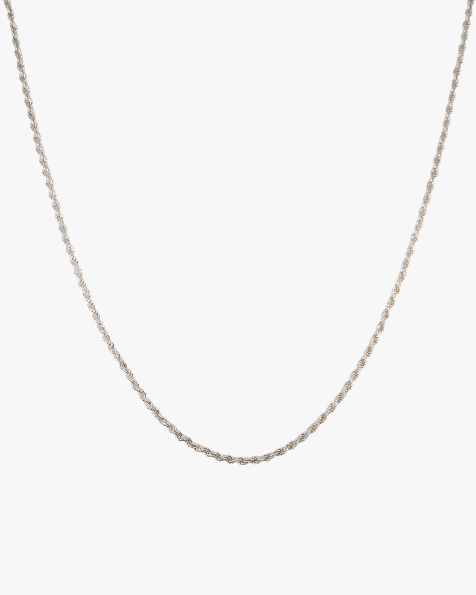 Lola Rope Chain Necklace in Silver - Midori Jewelry Co.