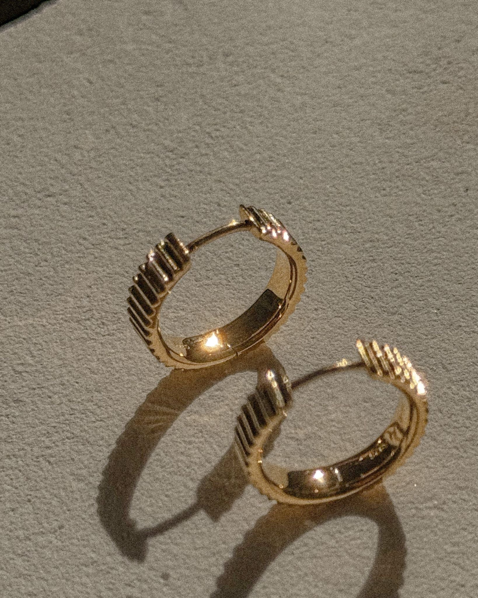 Mantra Medium Hoops - Midori Jewelry Co.