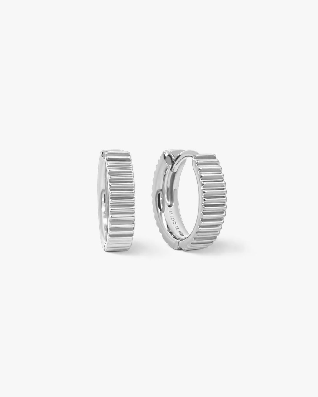 Mantra Medium Hoops - Midori Jewelry Co.