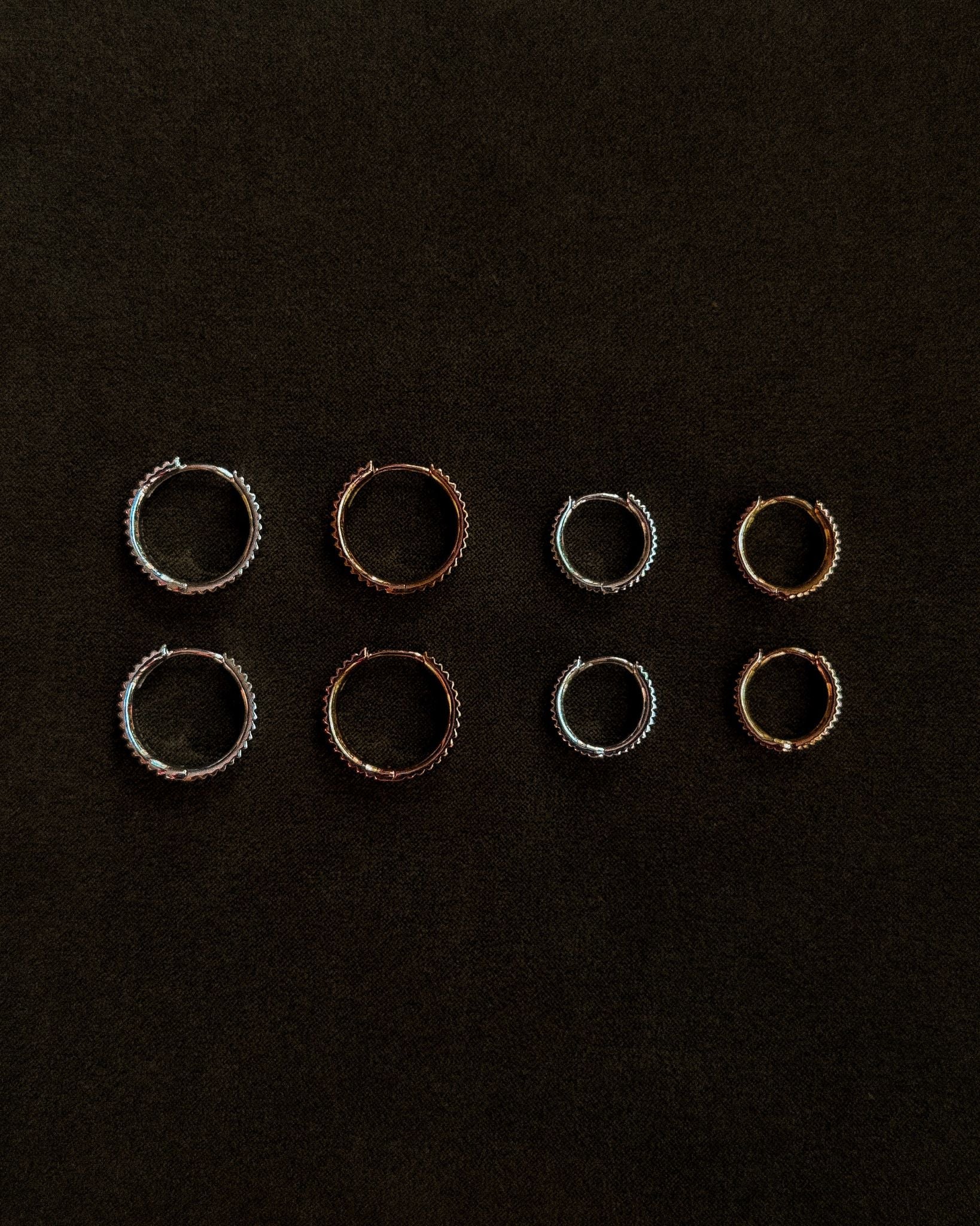 Mantra Small Hoops - Midori Jewelry Co.