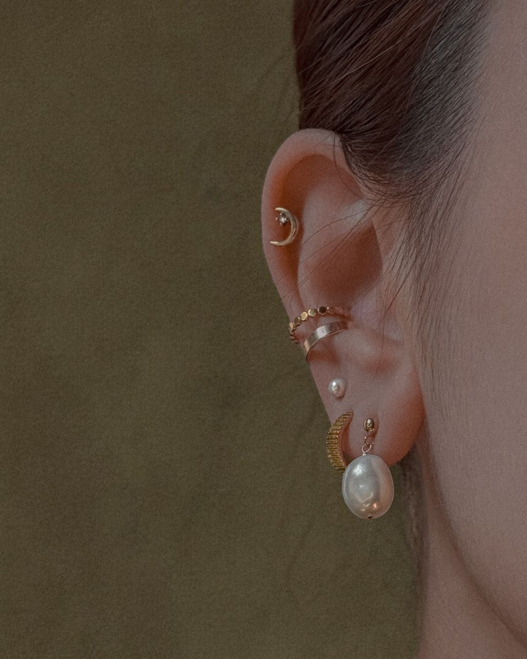 Mantra Small Hoops - Midori Jewelry Co.