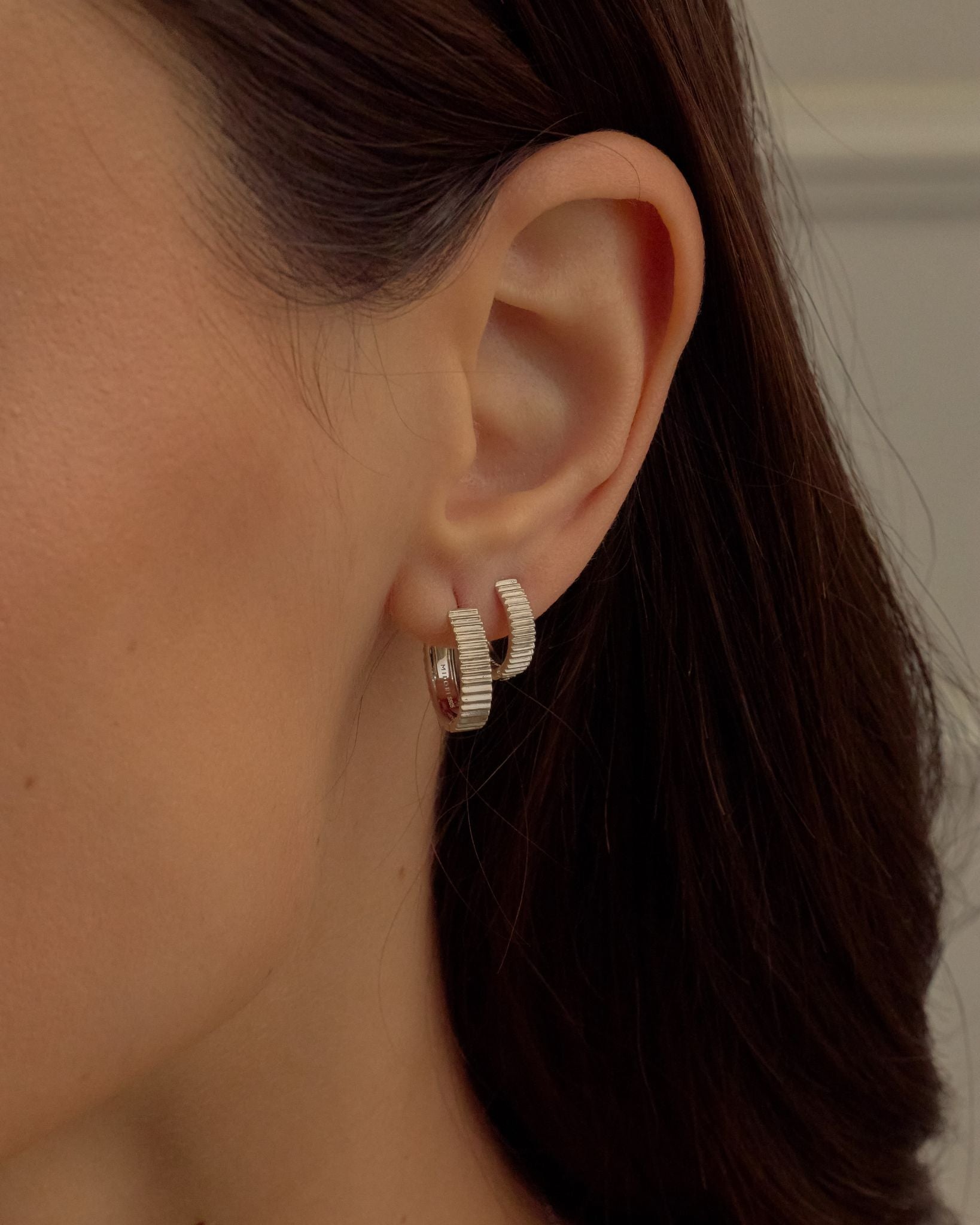 Mantra Small Hoops - Midori Jewelry Co.