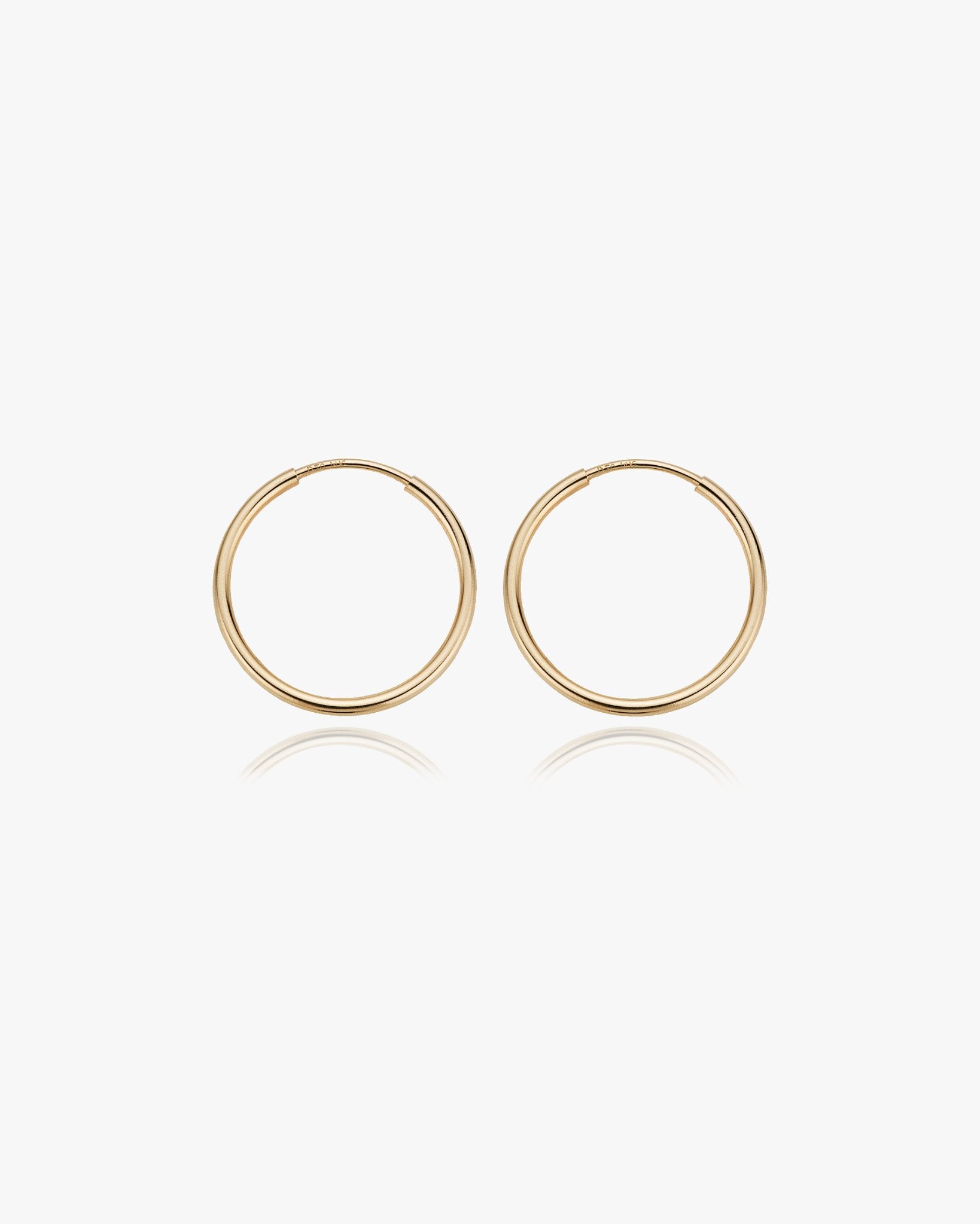 Medium Thin Infinite Hoops - Midori Jewelry Co.