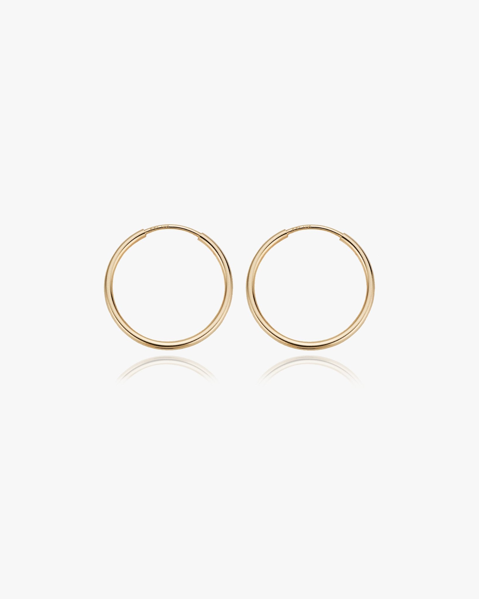Medium Thin Infinite Hoops - Midori Jewelry Co.