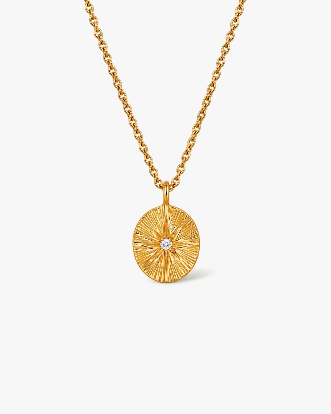 Moissanite North Star Pendant Necklace - Midori Jewelry Co.