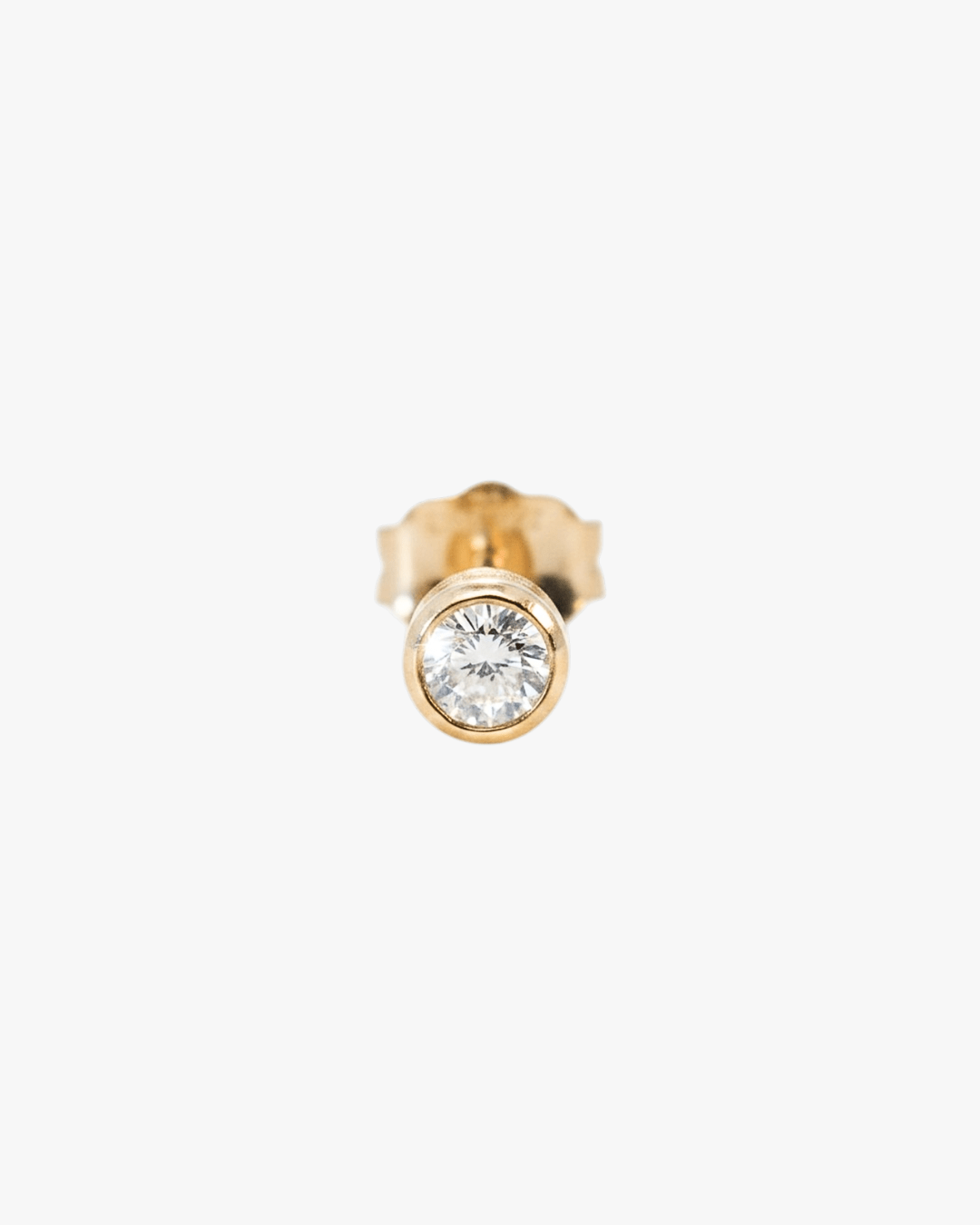 Moissanite Solitaire Stud - Midori Jewelry Co.