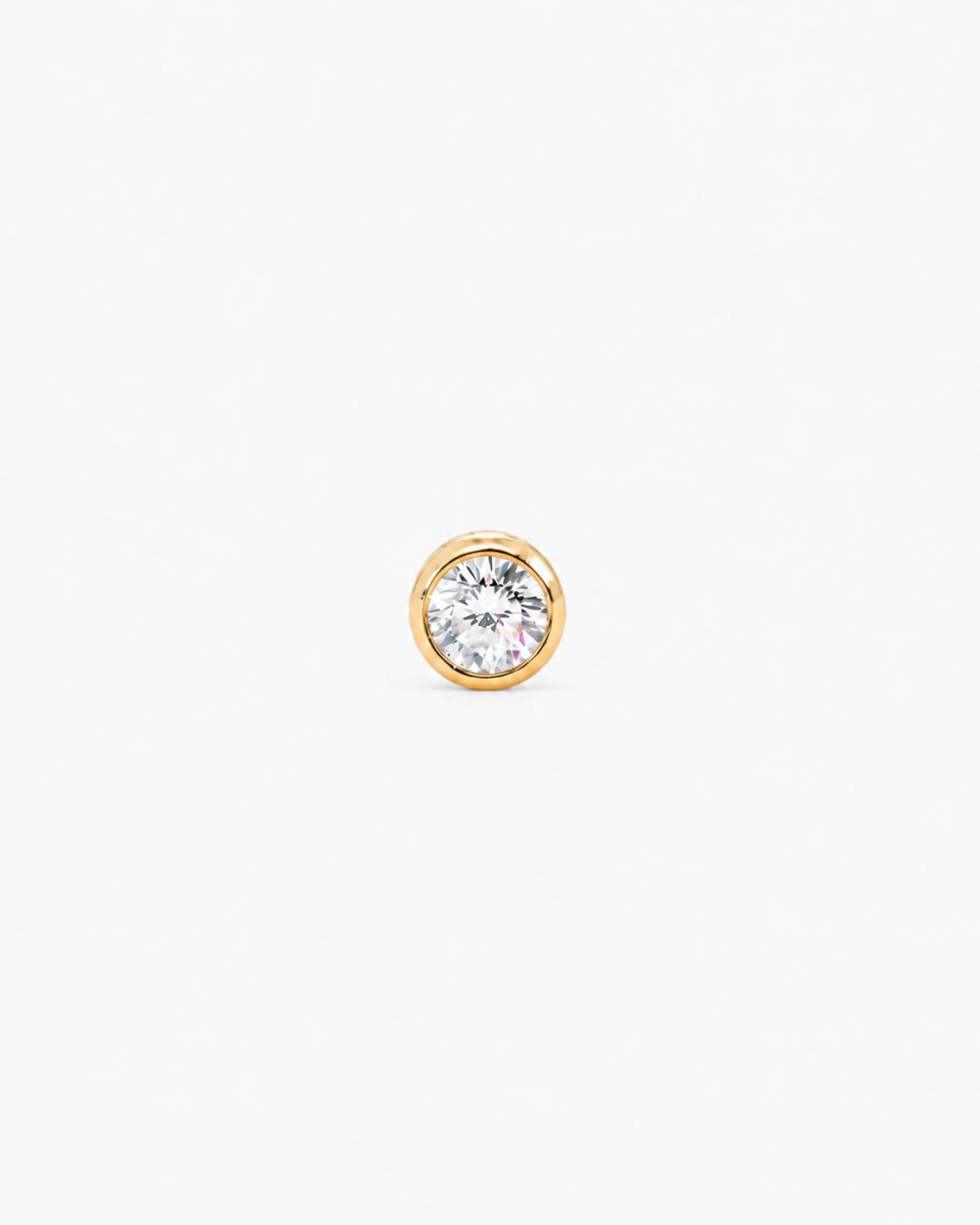 Moissanite Solitaire Stud - Midori Jewelry Co.