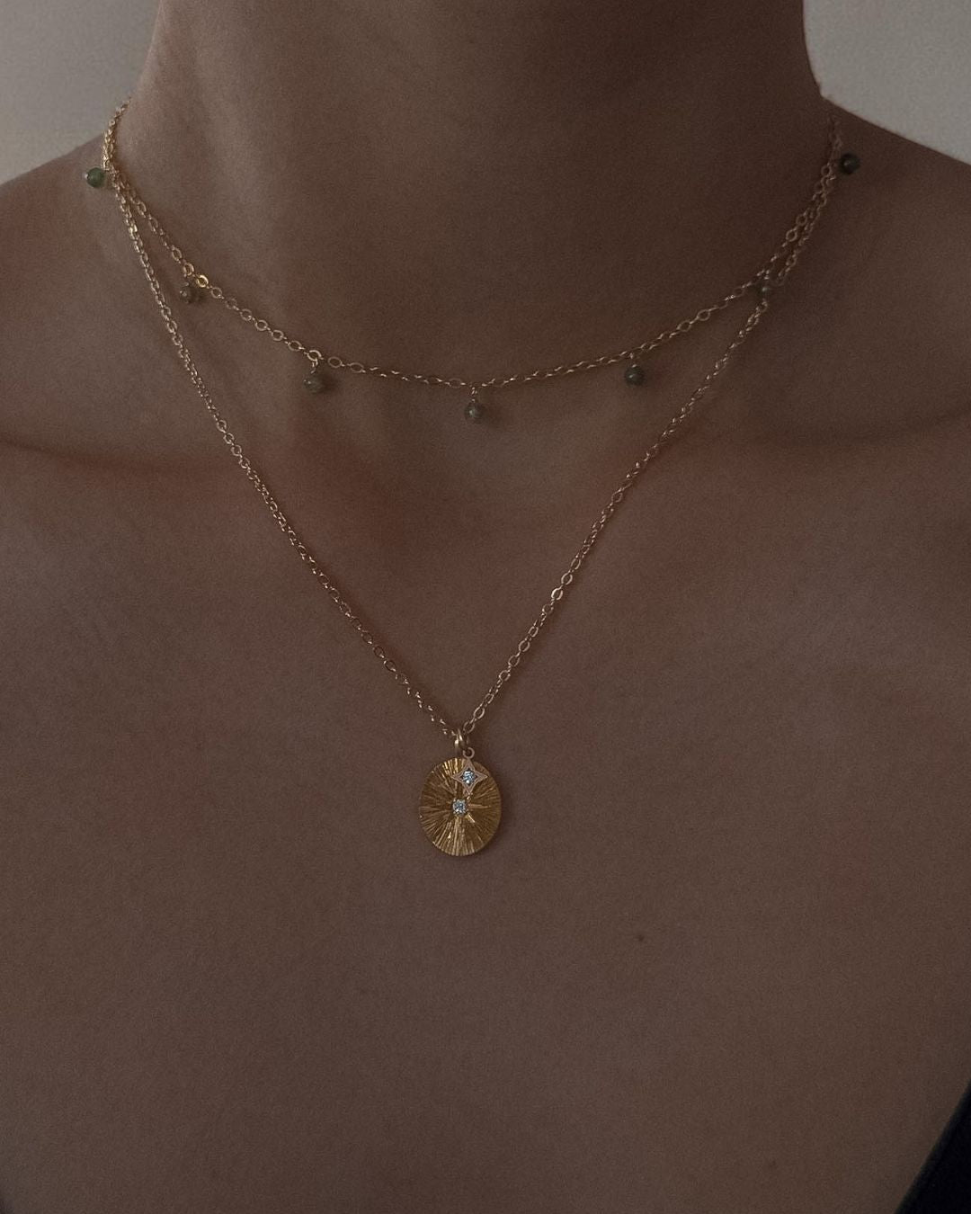 Moss Jade Station Choker - Midori Jewelry Co.