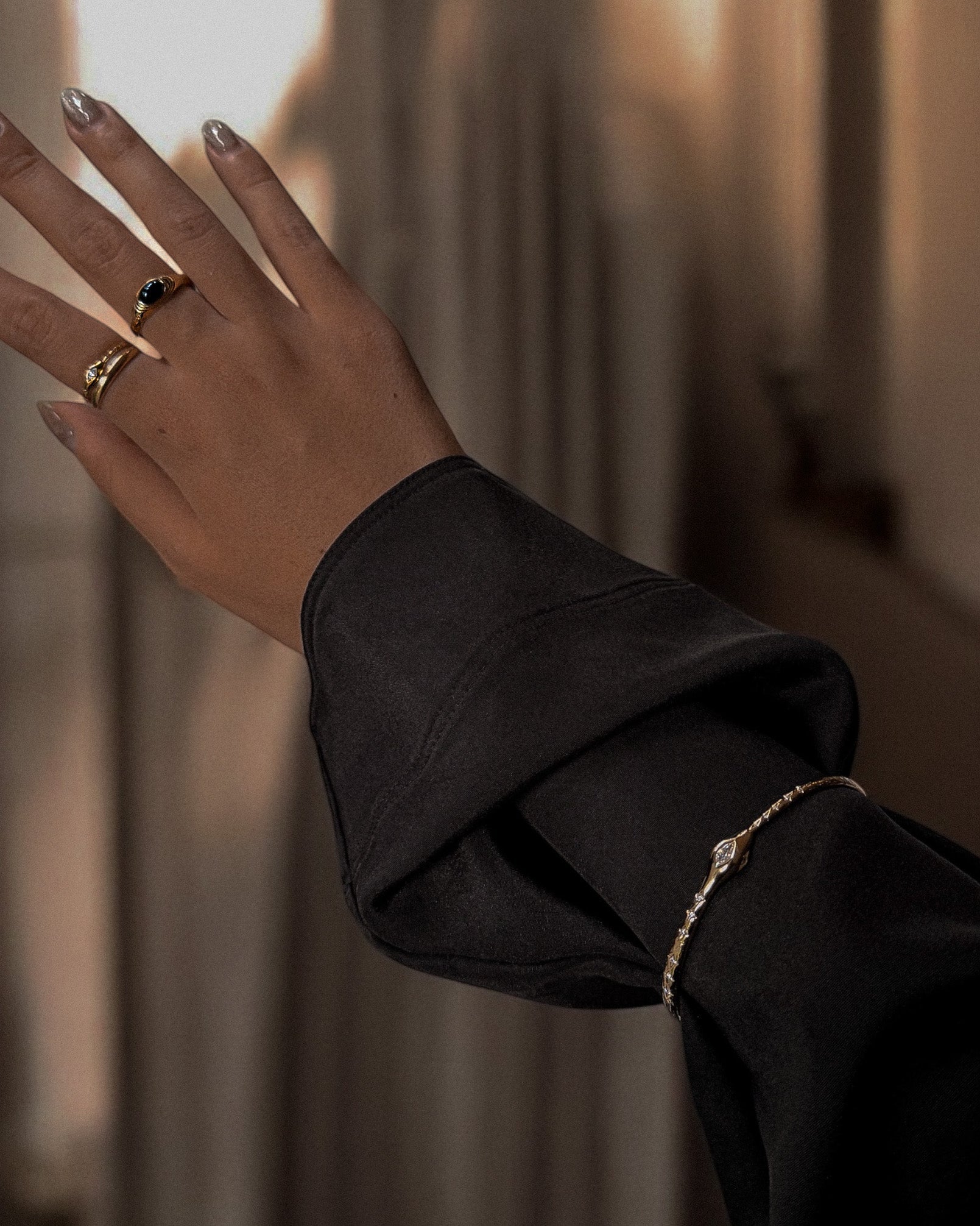 Ouroboros Snake Bangle - Midori Jewelry Co.