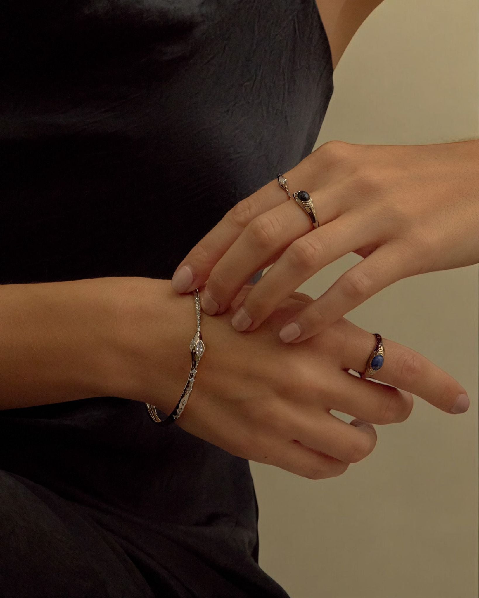 Ouroboros Snake Bangle - Midori Jewelry Co.