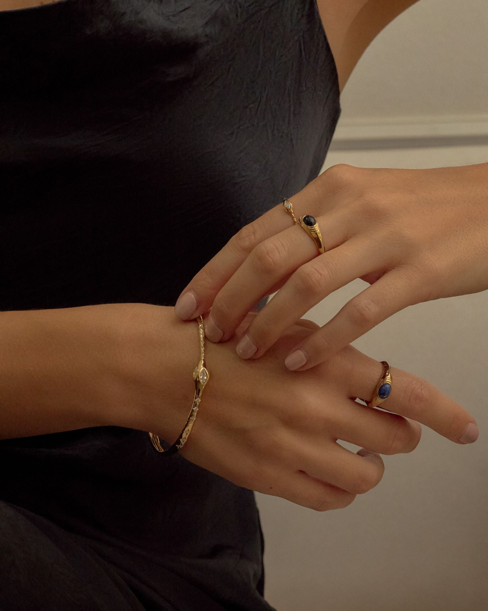 Ouroboros Snake Bangle - Midori Jewelry Co.