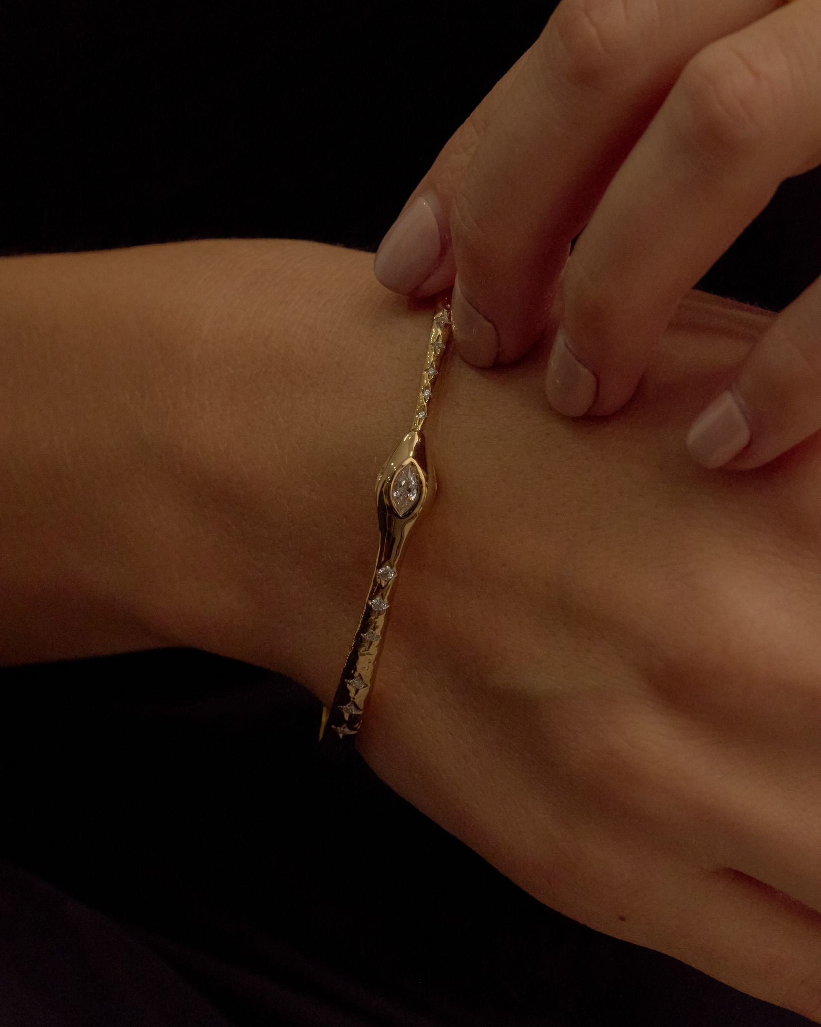 Ouroboros Snake Bangle - Midori Jewelry Co.