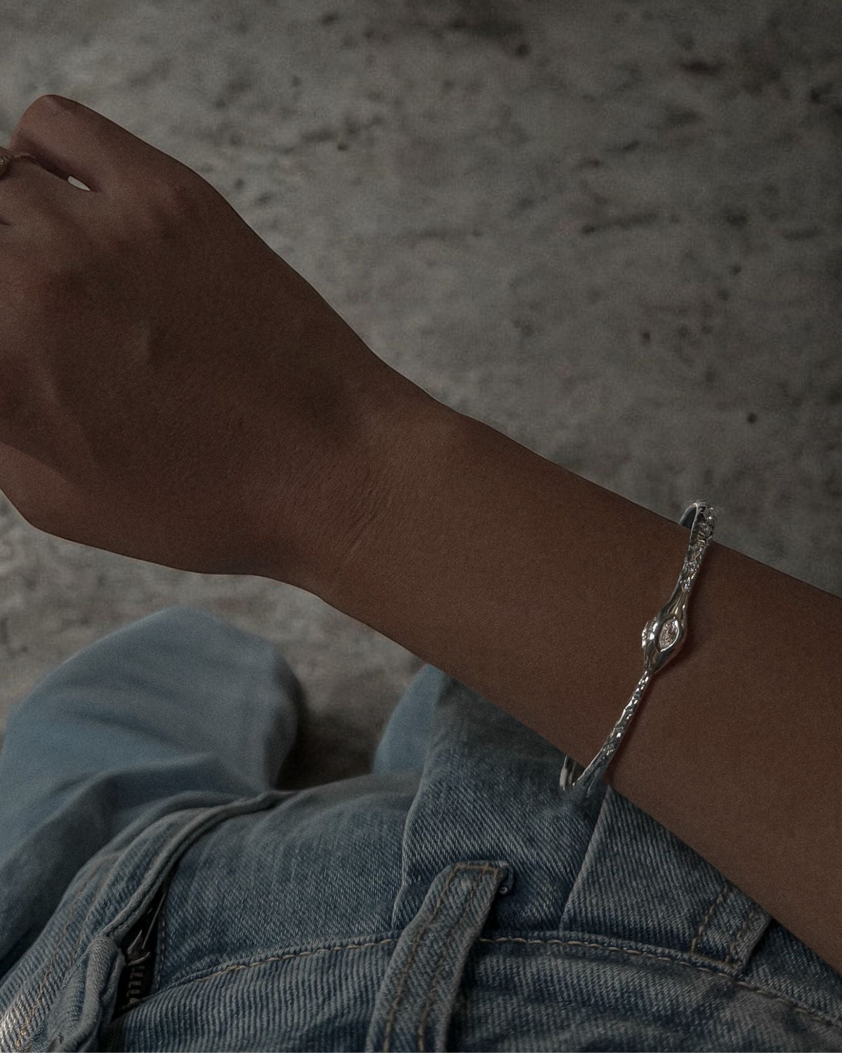 Ouroboros Snake Bangle - Midori Jewelry Co.