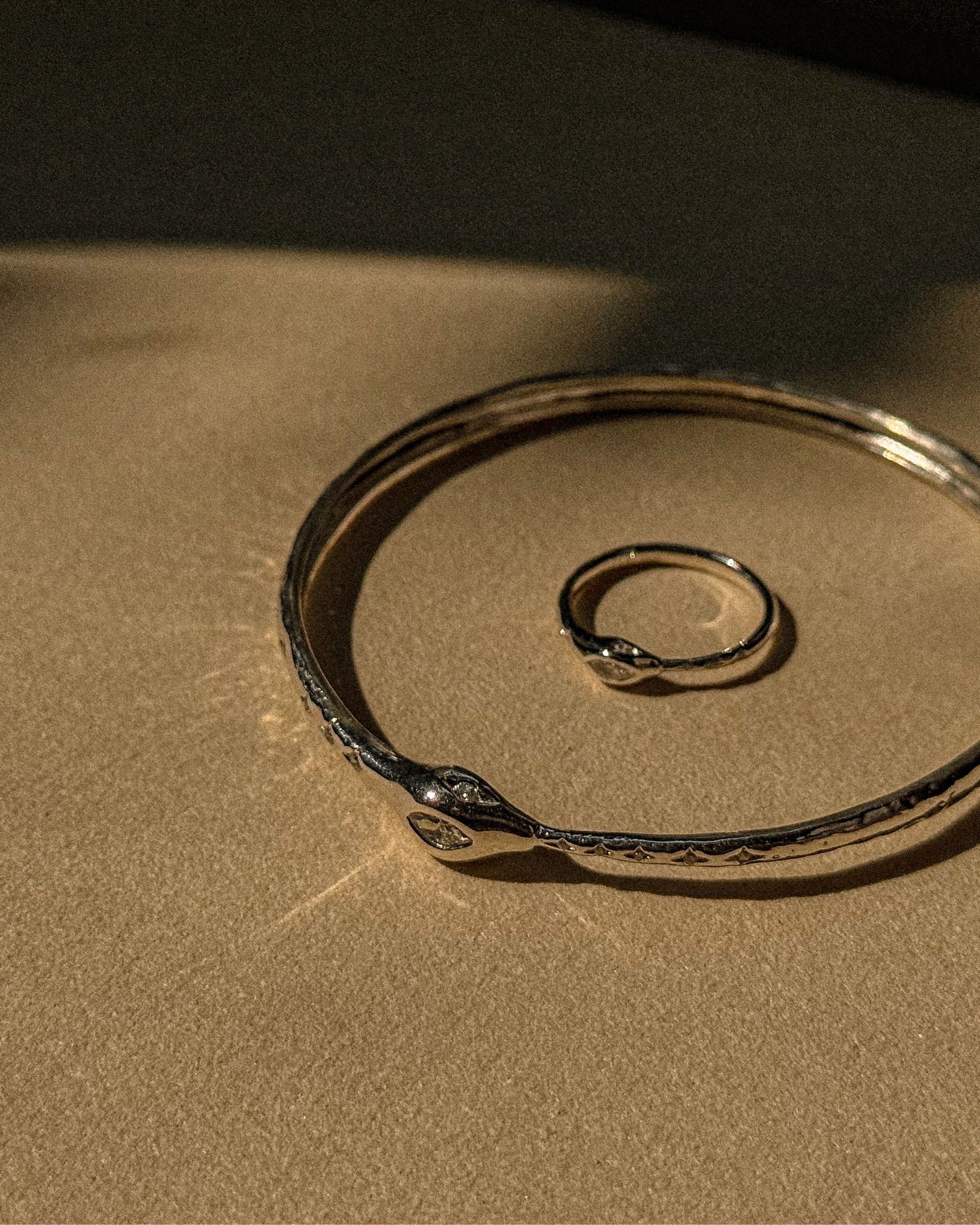 Ouroboros Snake Ring - Midori Jewelry Co.