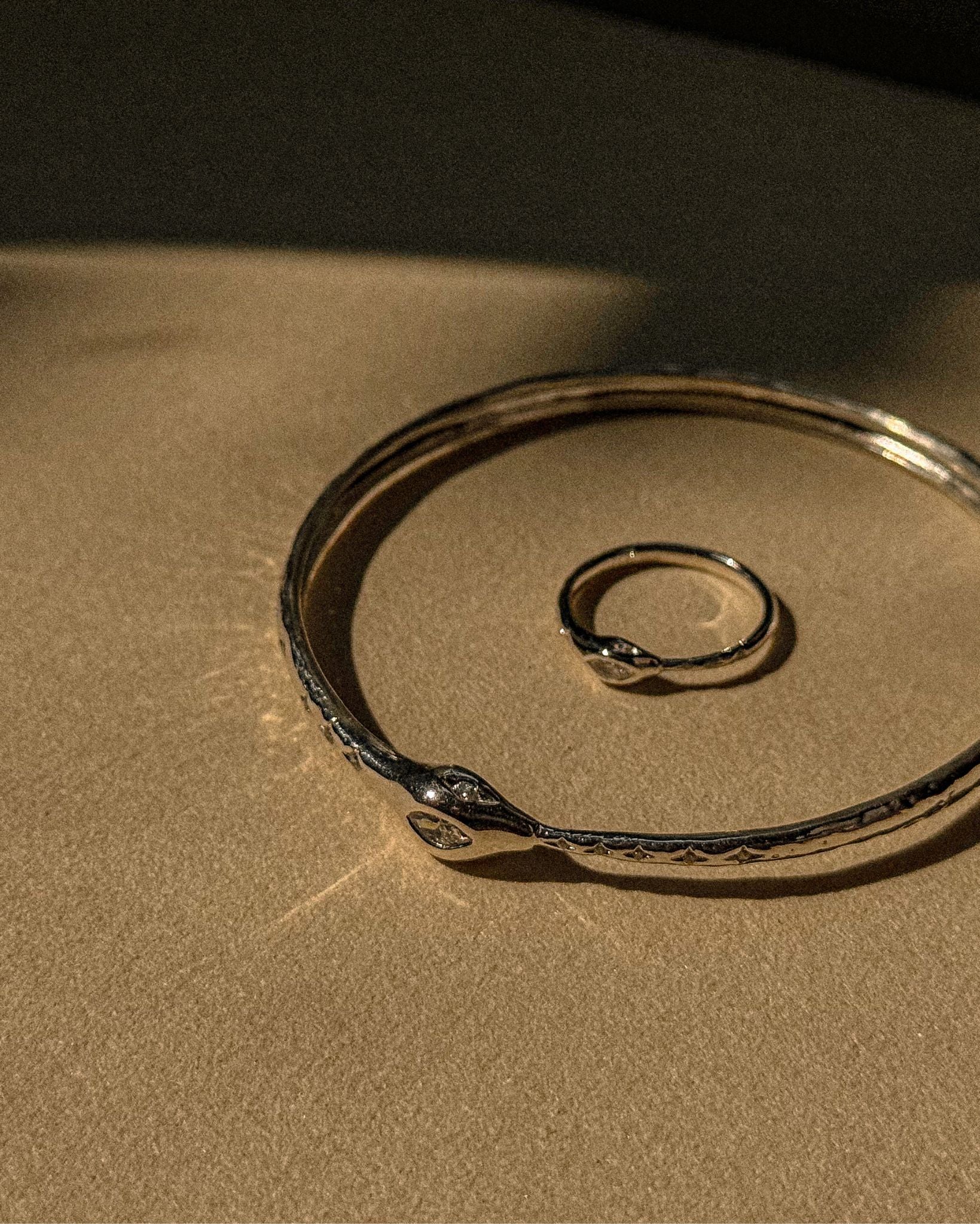 Ouroboros Snake Ring - Midori Jewelry Co.