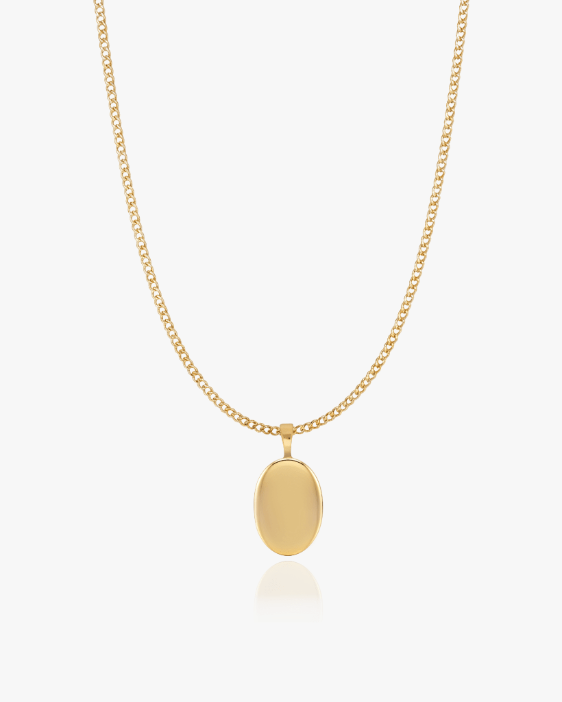 Petit Oval Locket Necklace - Midori Jewelry Co.