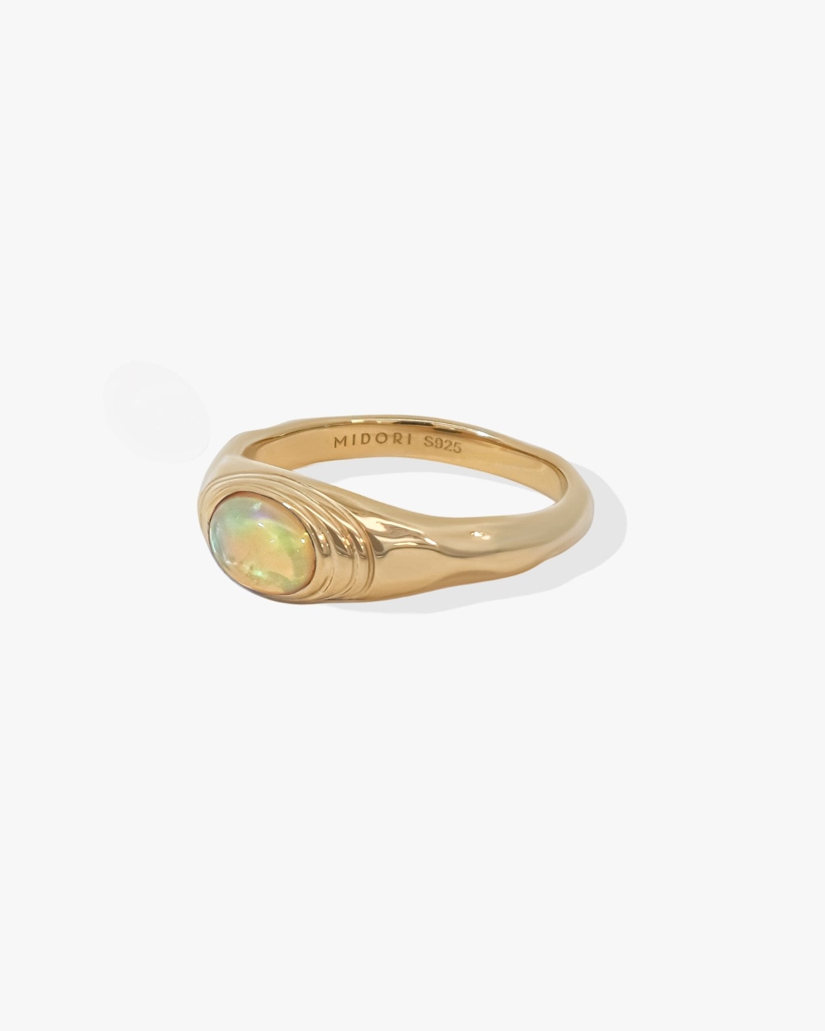 Ripple Signet Ring - Midori Jewelry Co.