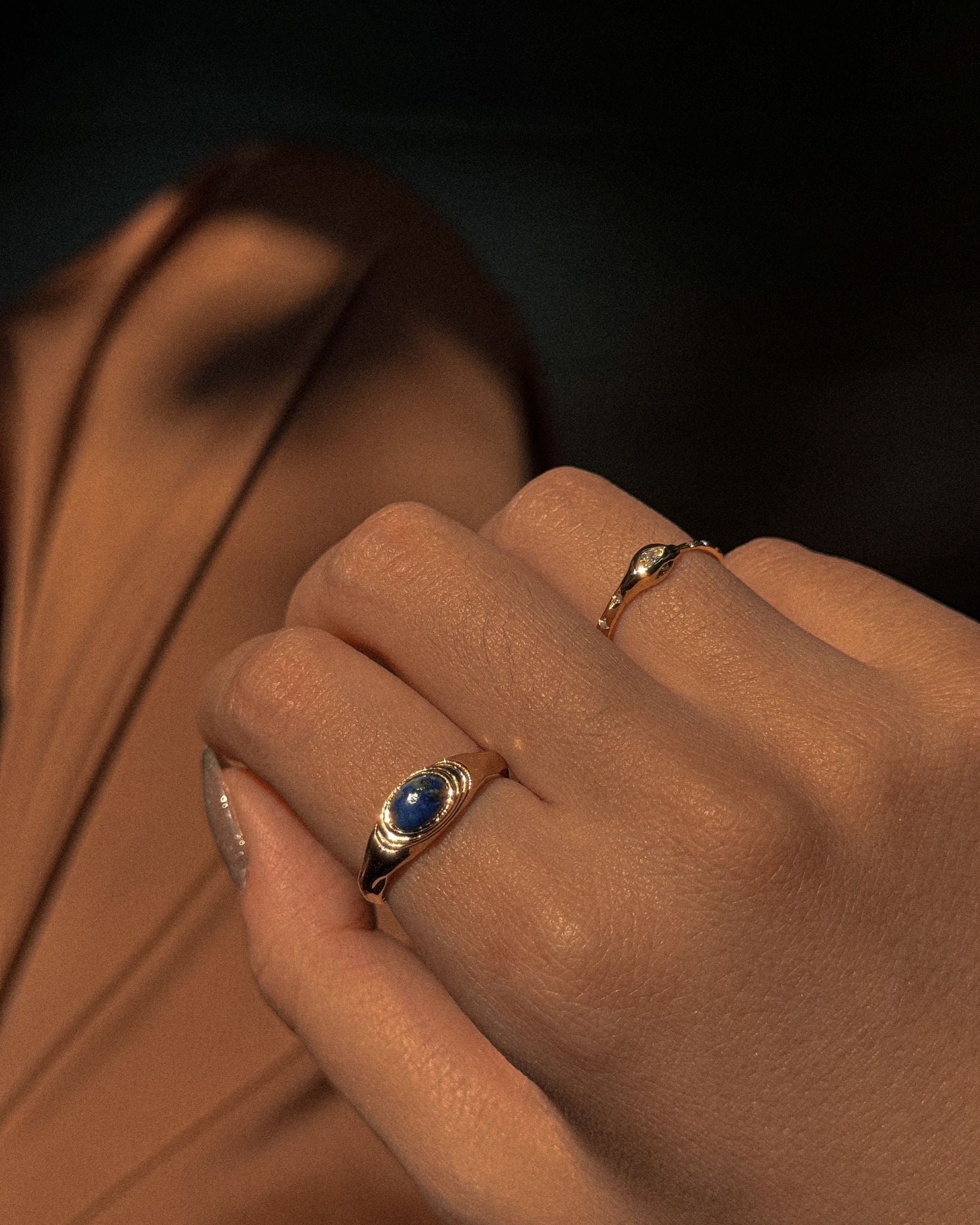 Ripple Signet Ring - Midori Jewelry Co.