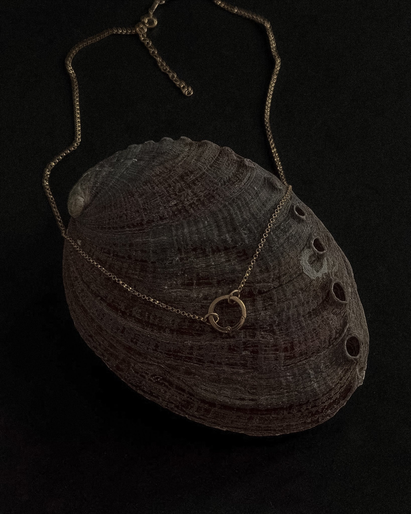 Round Charm Holder Necklace - Midori Jewelry Co.
