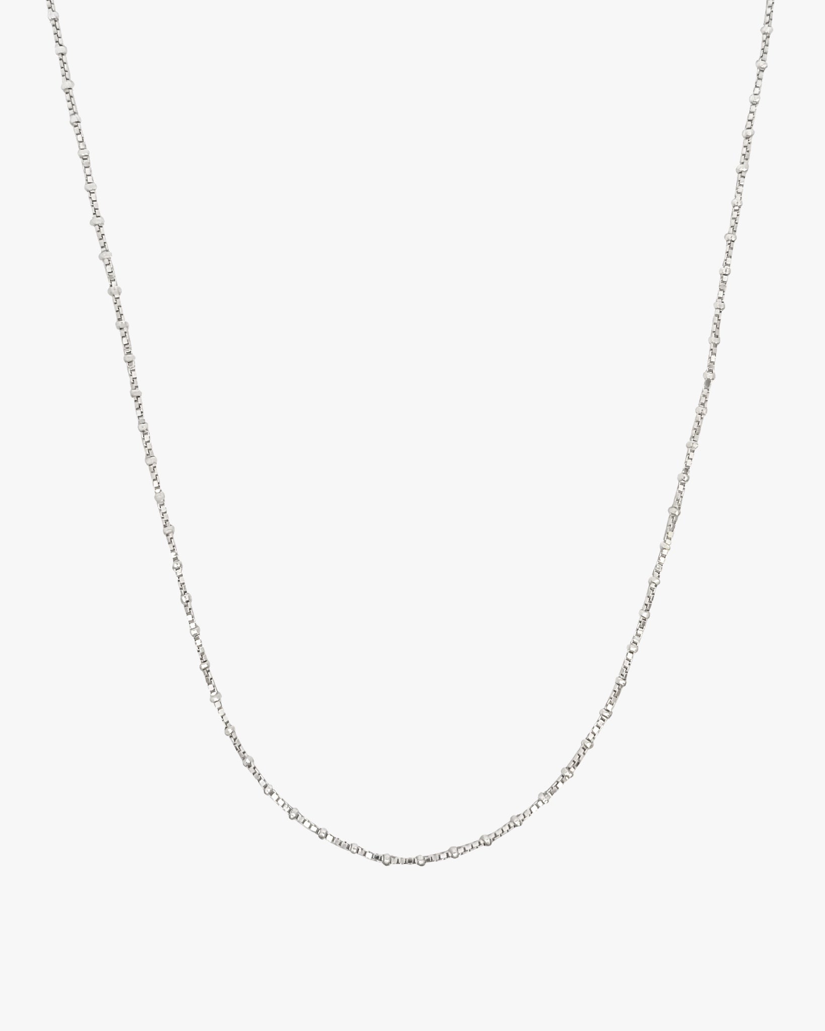 Satellite Chain Necklace in Silver - Midori Jewelry Co.