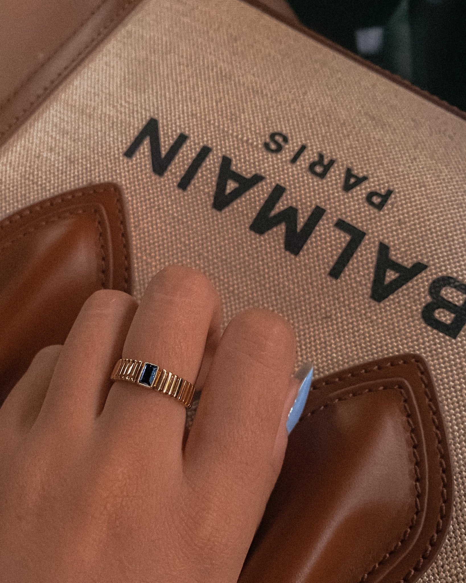 Saturn Ribbed Ring - Midori Jewelry Co.