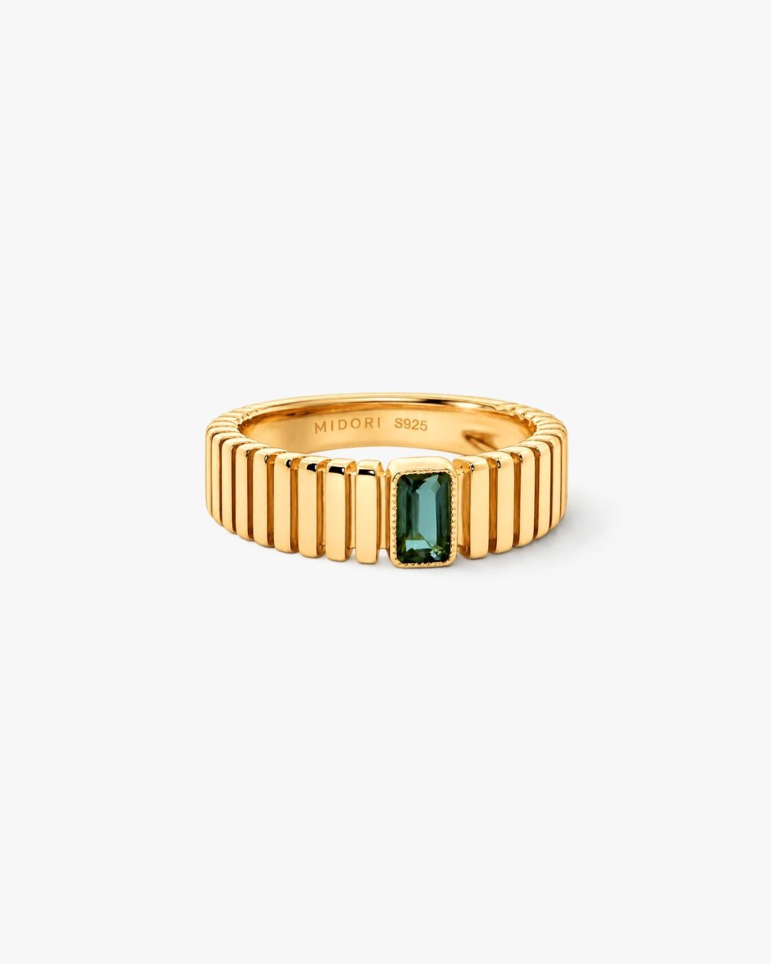 Saturn Ribbed Ring - Midori Jewelry Co.