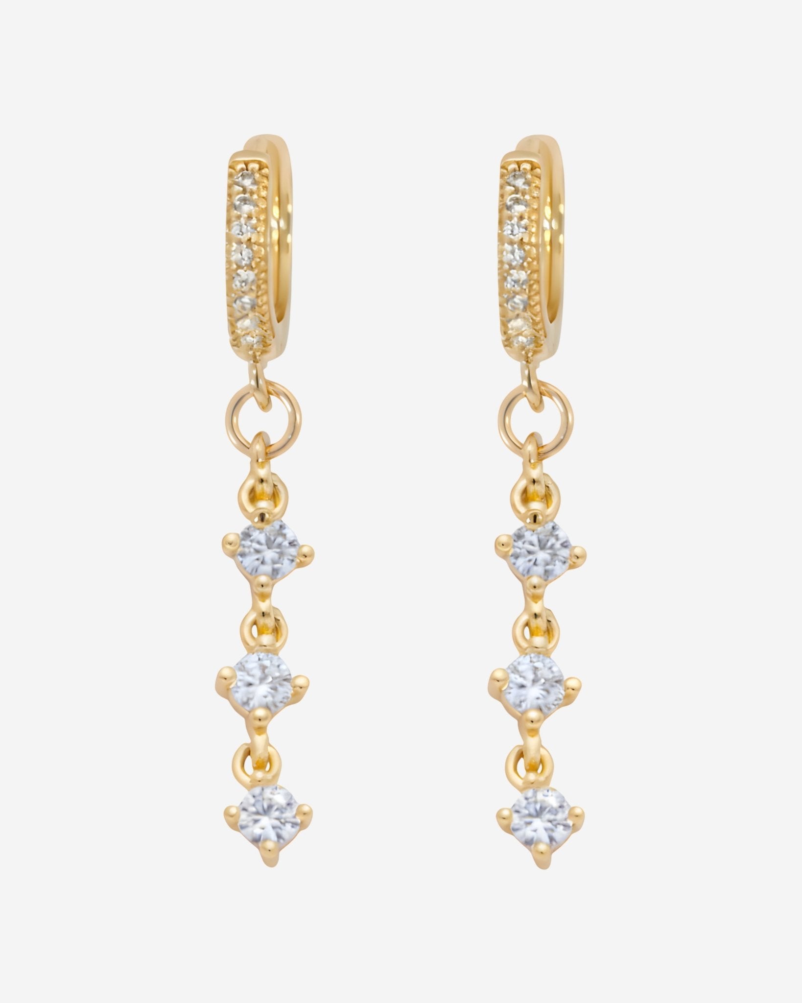 Trio Gemstone Drop Earrings - Midori Jewelry Co.